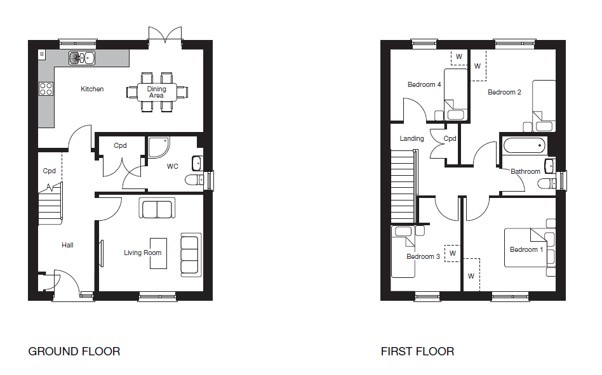 Plot 68, Aphsam Grange, Topsham floorplan