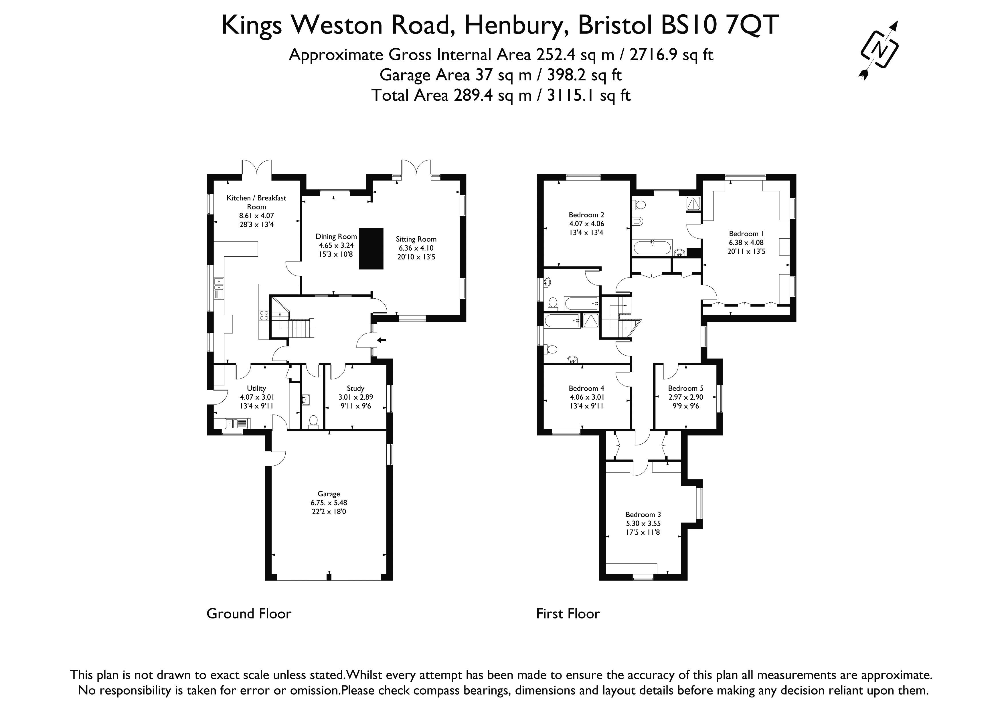 27, Kings Weston Road, Bristol floorplan