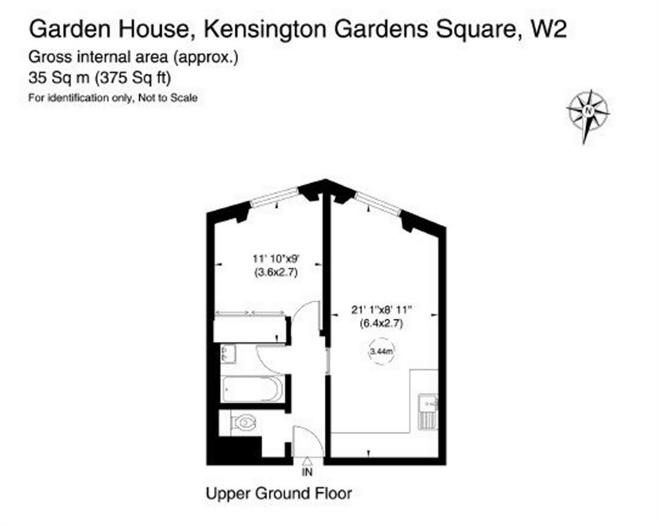 1 Bedrooms Flat to rent in Kensington Garden Square, Bayswater, London W2