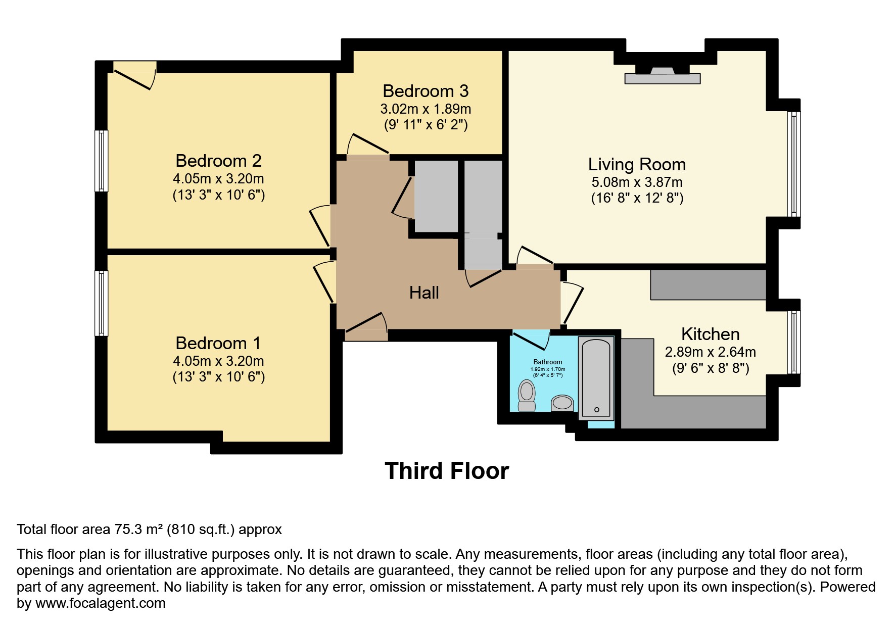 44/6, Dalry Road, Edinburgh floorplan