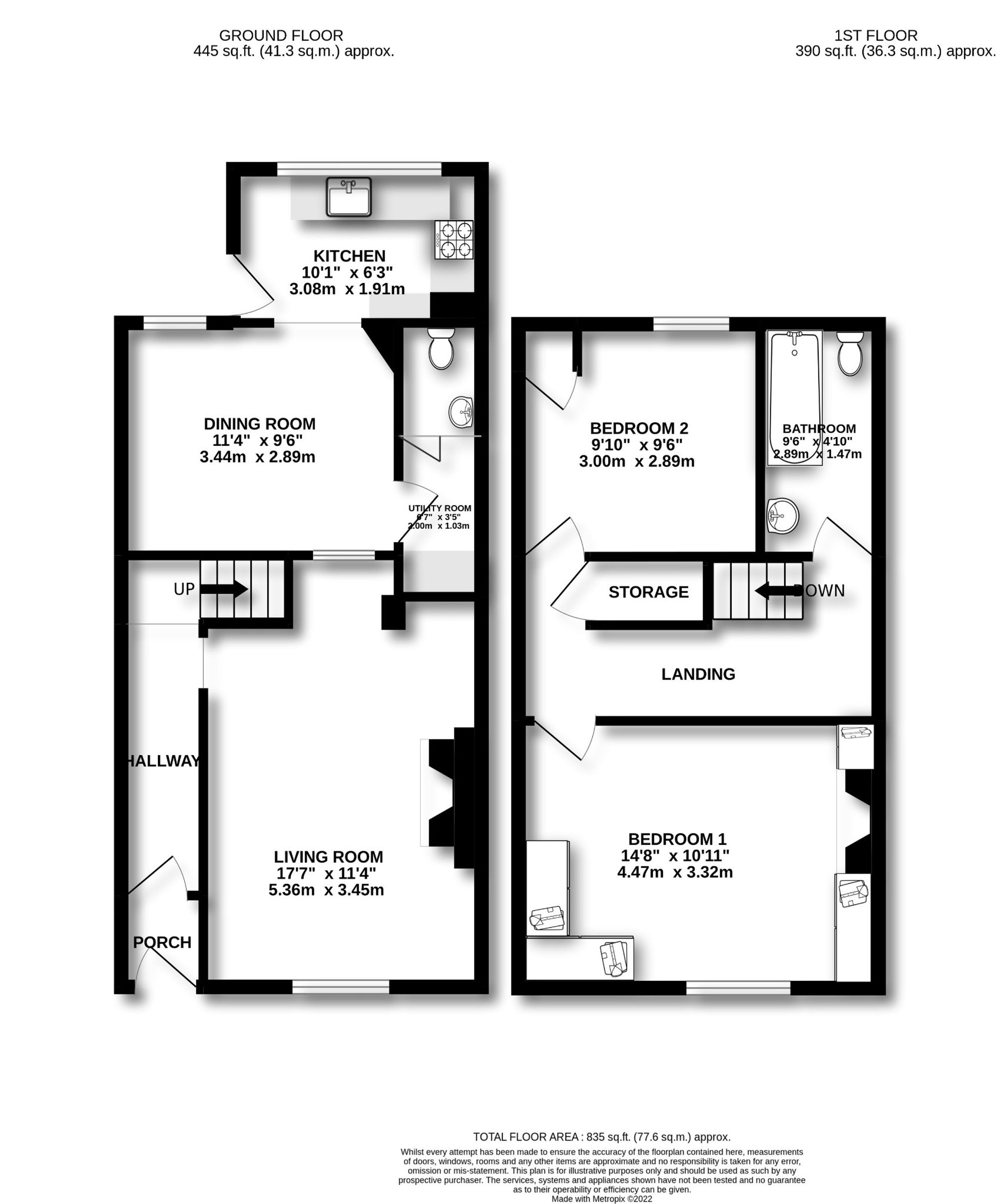 22 Higher Lane, Skelmersdale floorplan