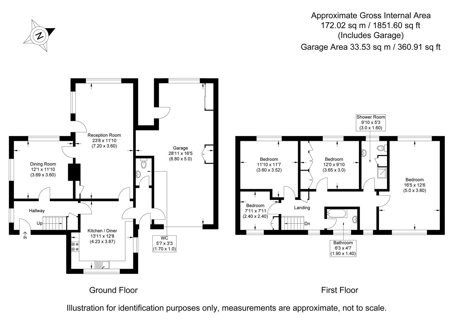 Rosebank, 1, Highfields, Saffron Walden floorplan