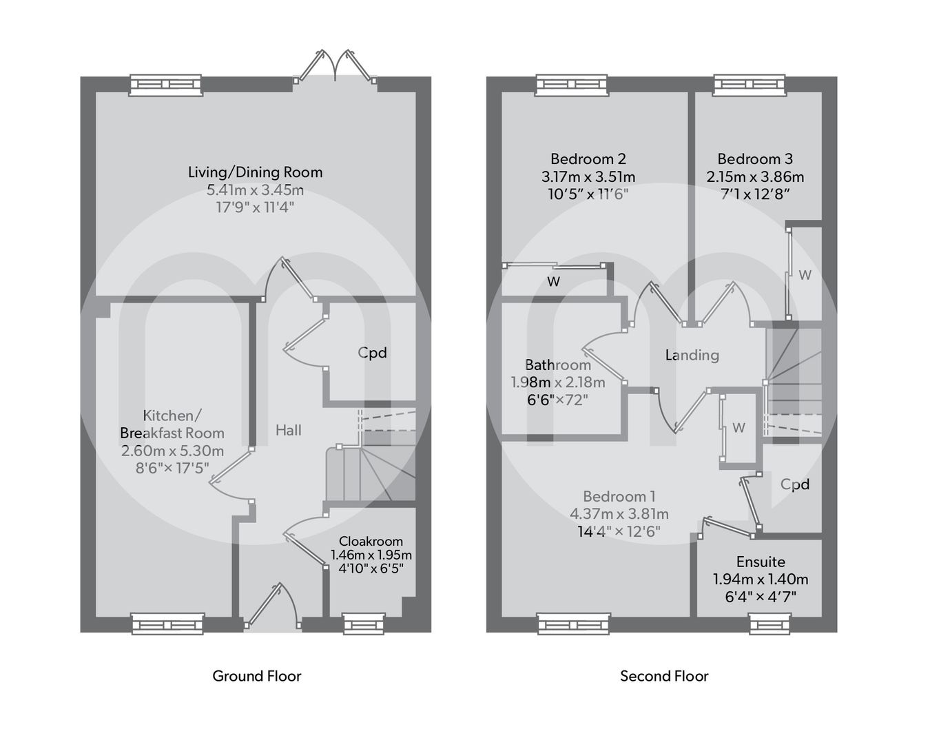 Woodside Way, Great Dunmow floorplan