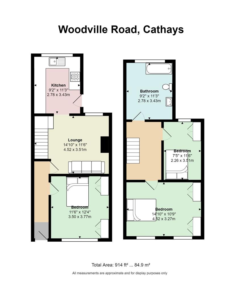 3 Bedrooms  to rent in Woodville Road, Cathays, Cardiff CF24