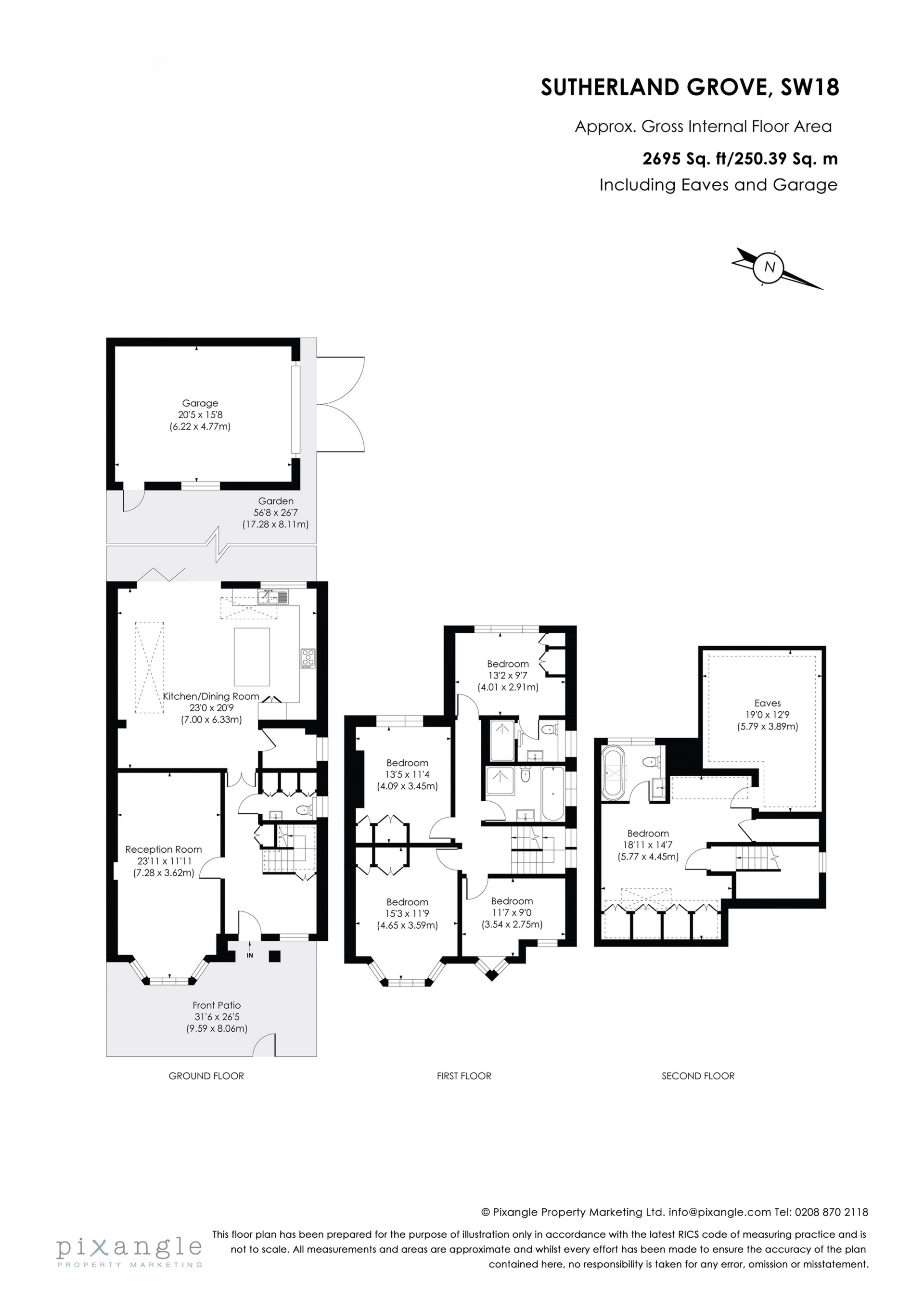 41, Sutherland Grove, London floorplan