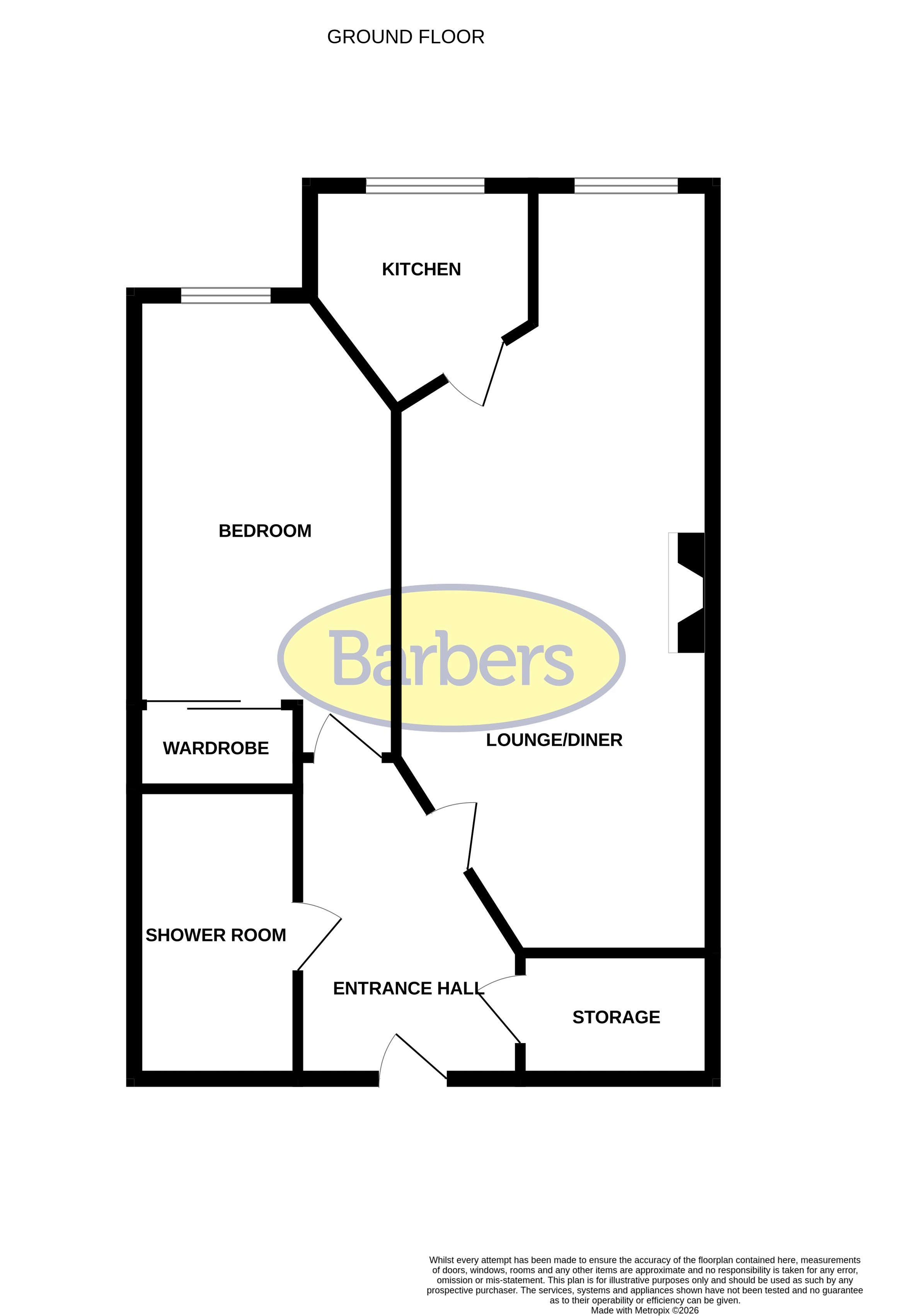 15, Brookes Court, Whitchurch floorplan