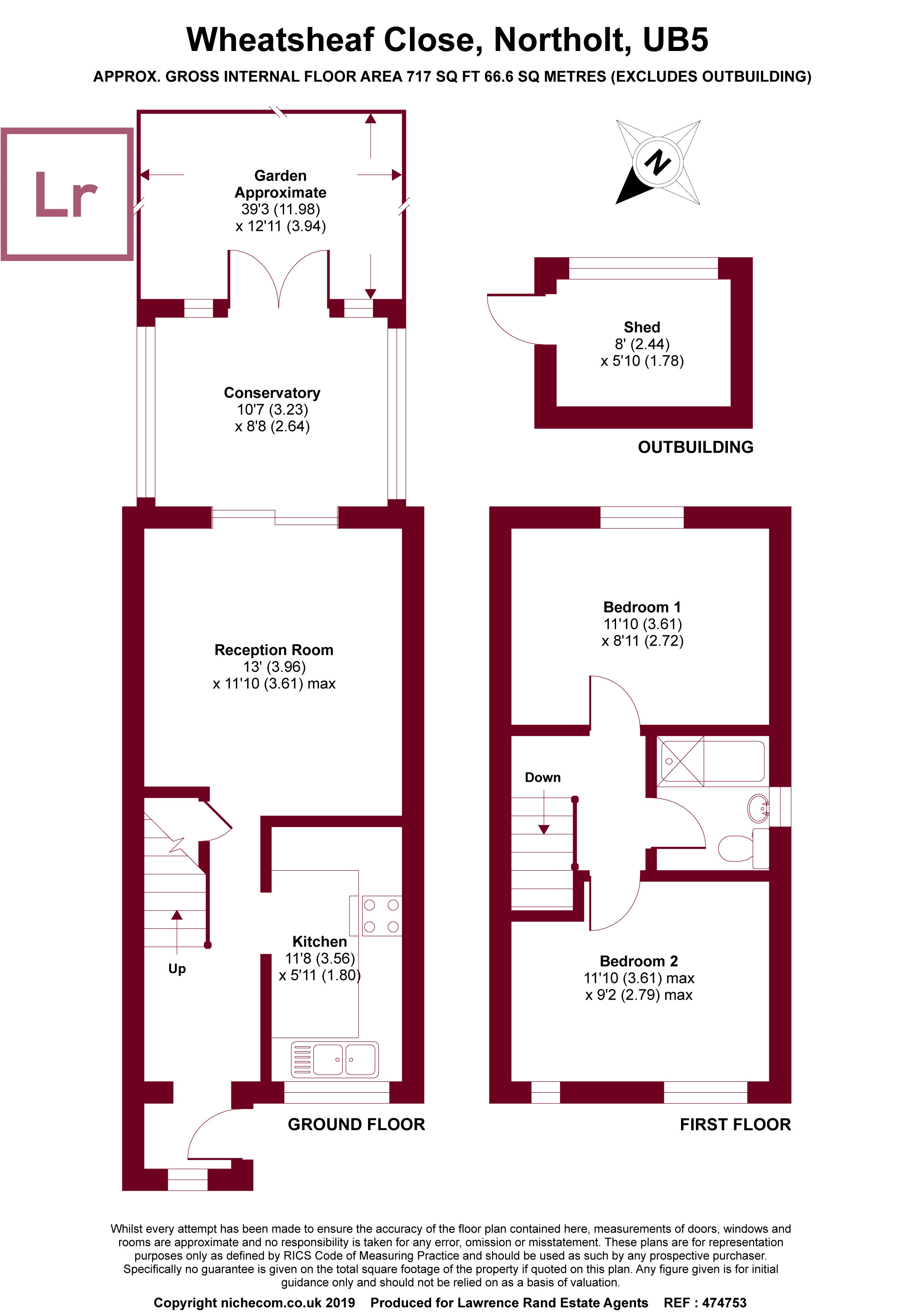 2 Bedrooms End terrace house for sale in Wheatsheaf Close, Northolt, Middlesex UB5