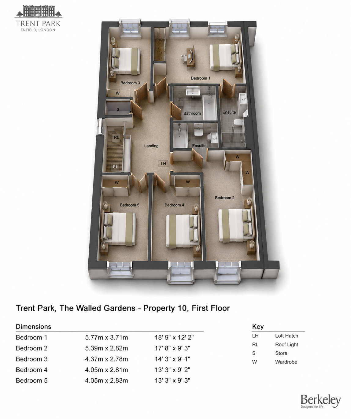10, The Walled Gardens, Trent Park, Enfield floorplan