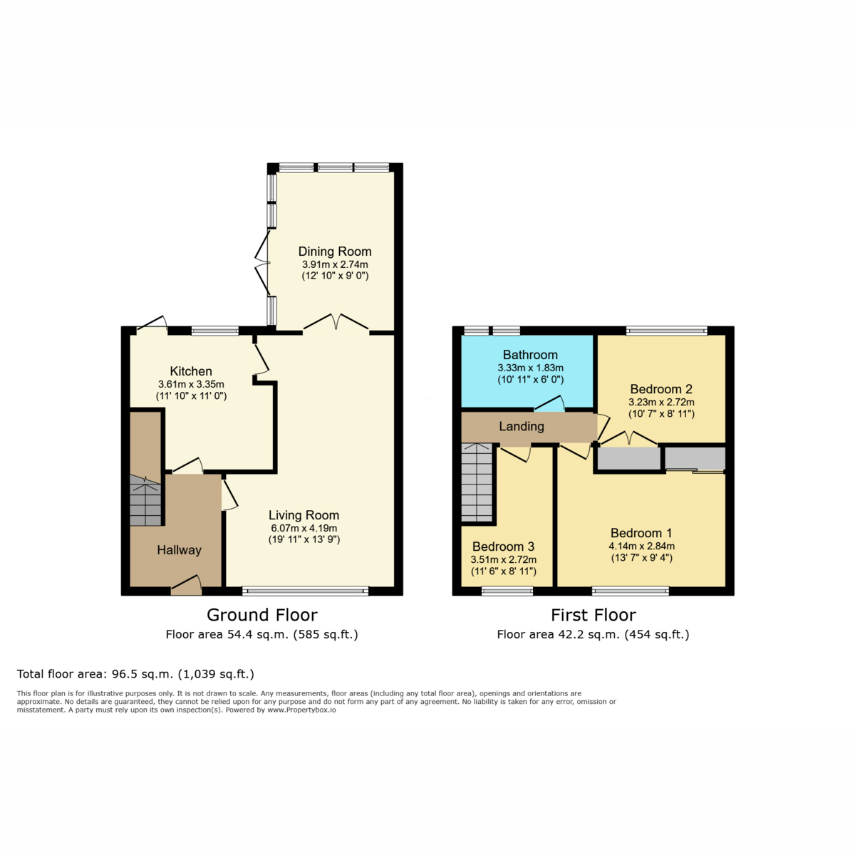 6, Falkland Place, Southam floorplan
