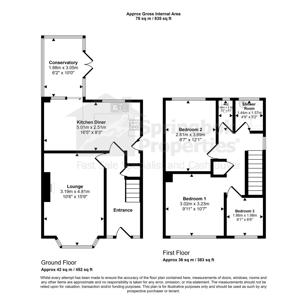 Annesley Cresent, Wigan floorplan