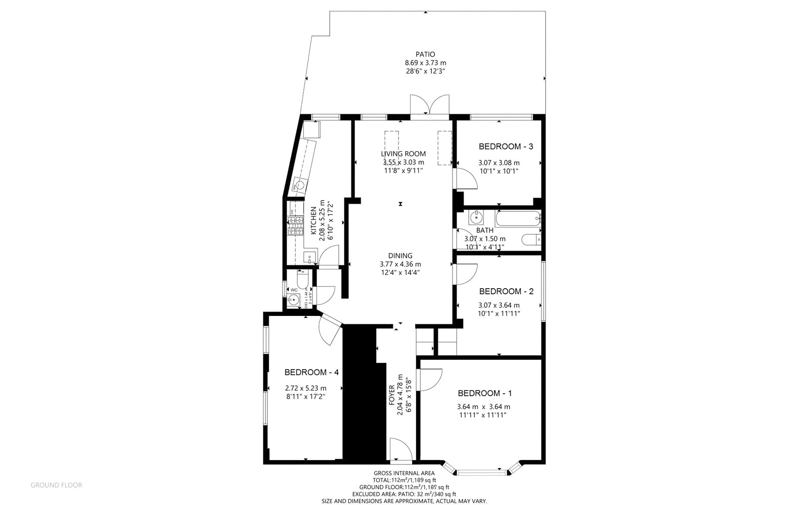 4a, 85, Watford Way, London floorplan