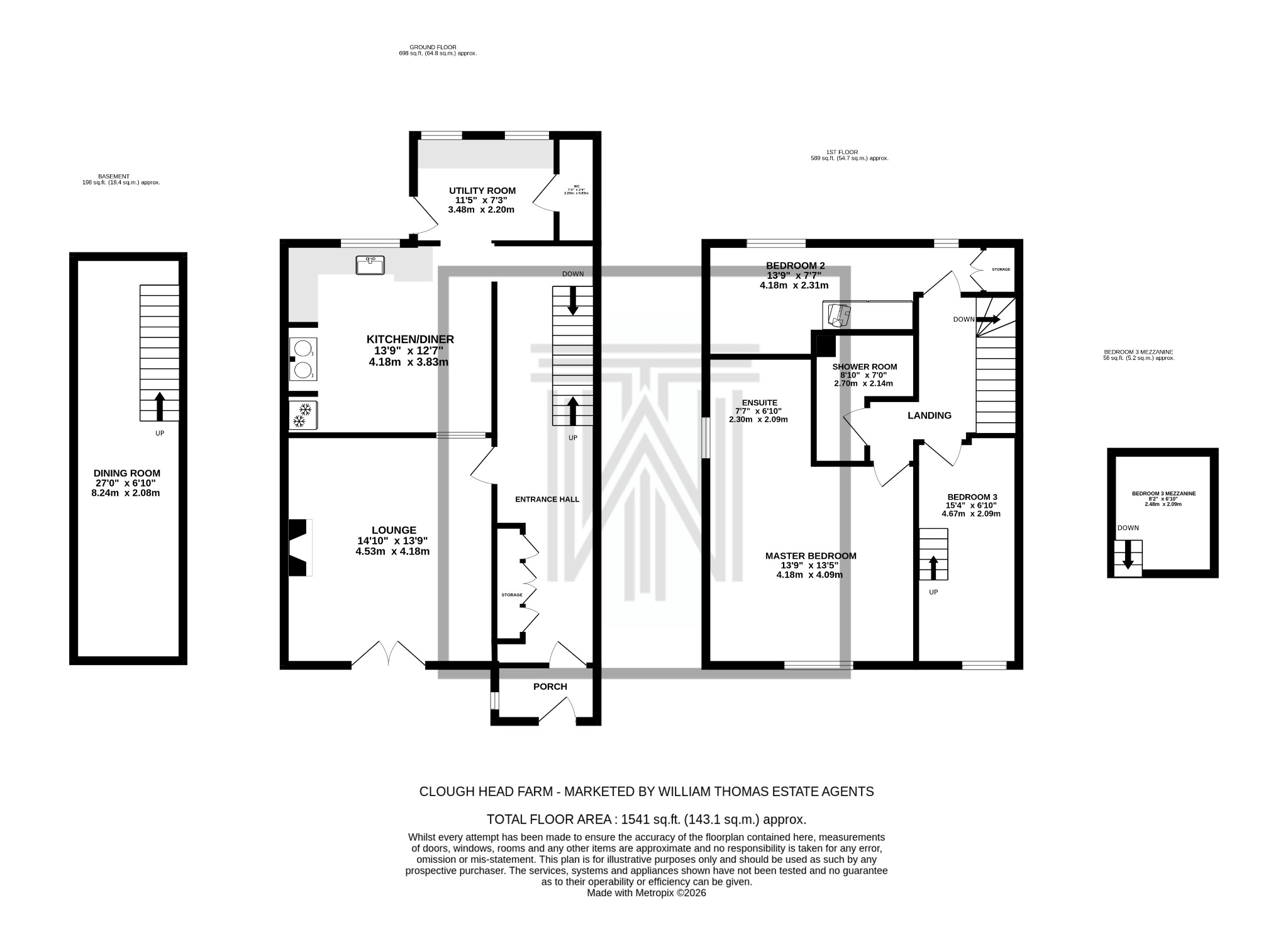 Clough Head Farmhouse, Broadhead Road, Bolton floorplan