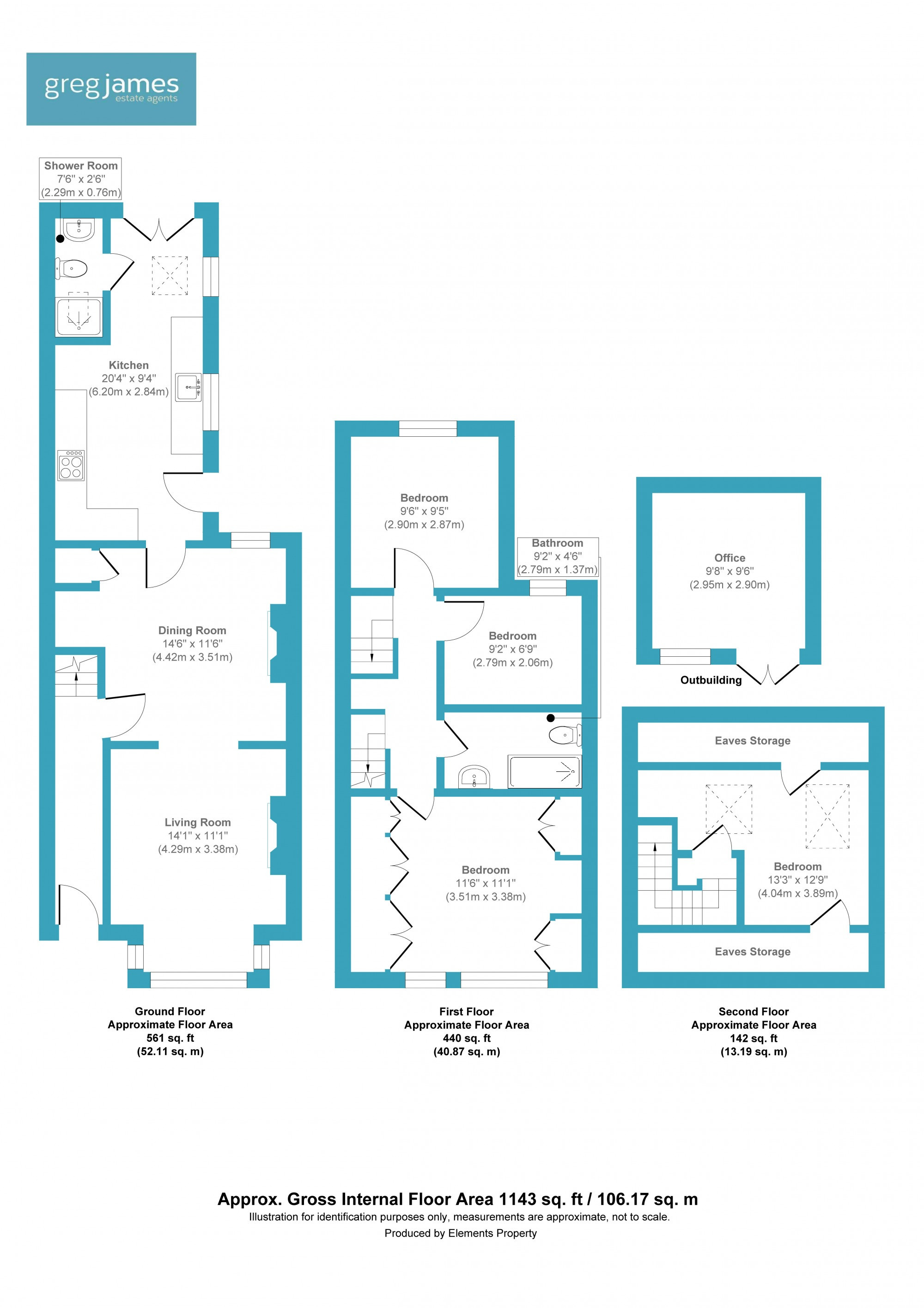 152, Rectory Road, Farnborough floorplan