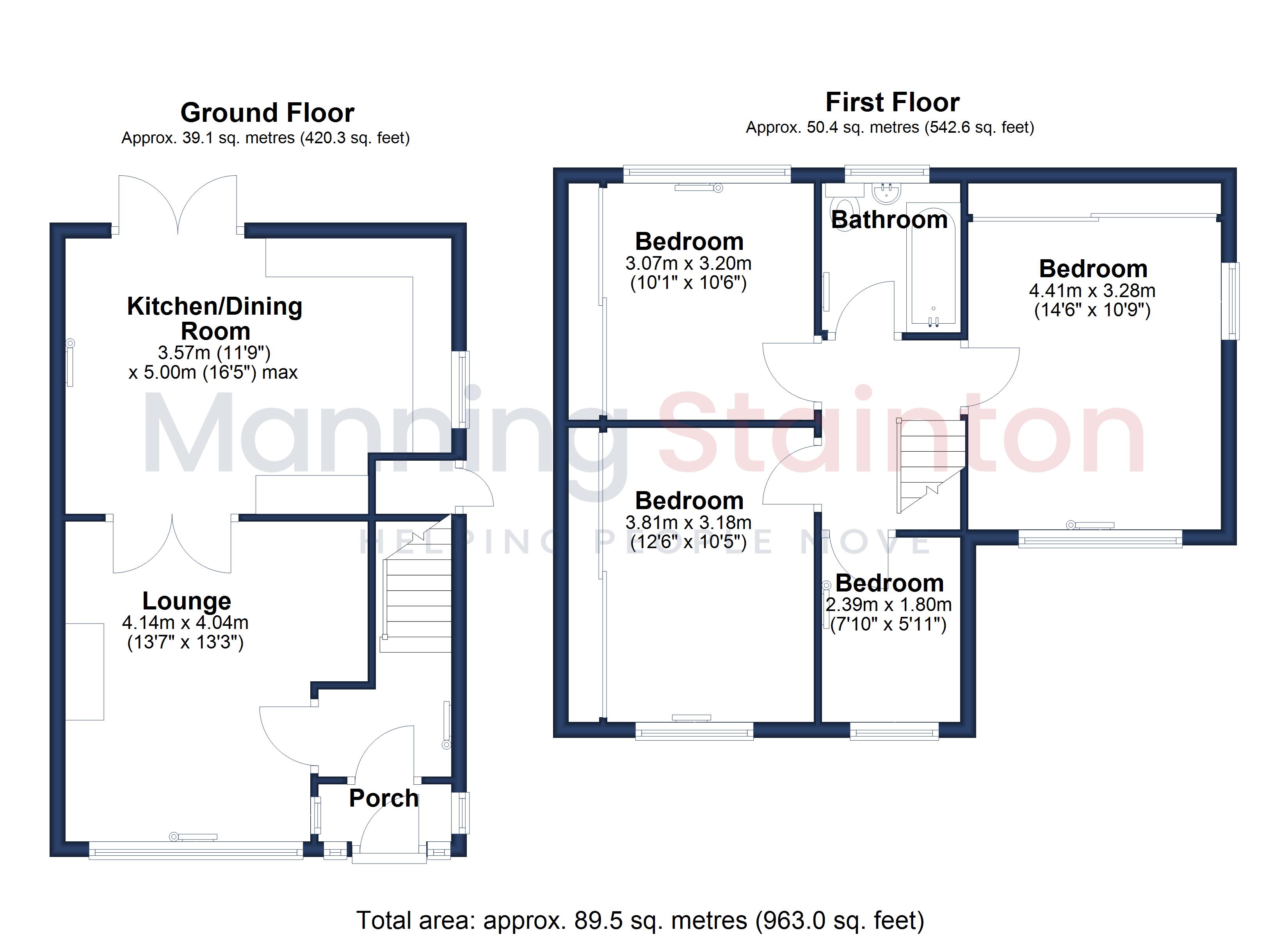 53, Sunnyview Gardens, West Yorkshire floorplan