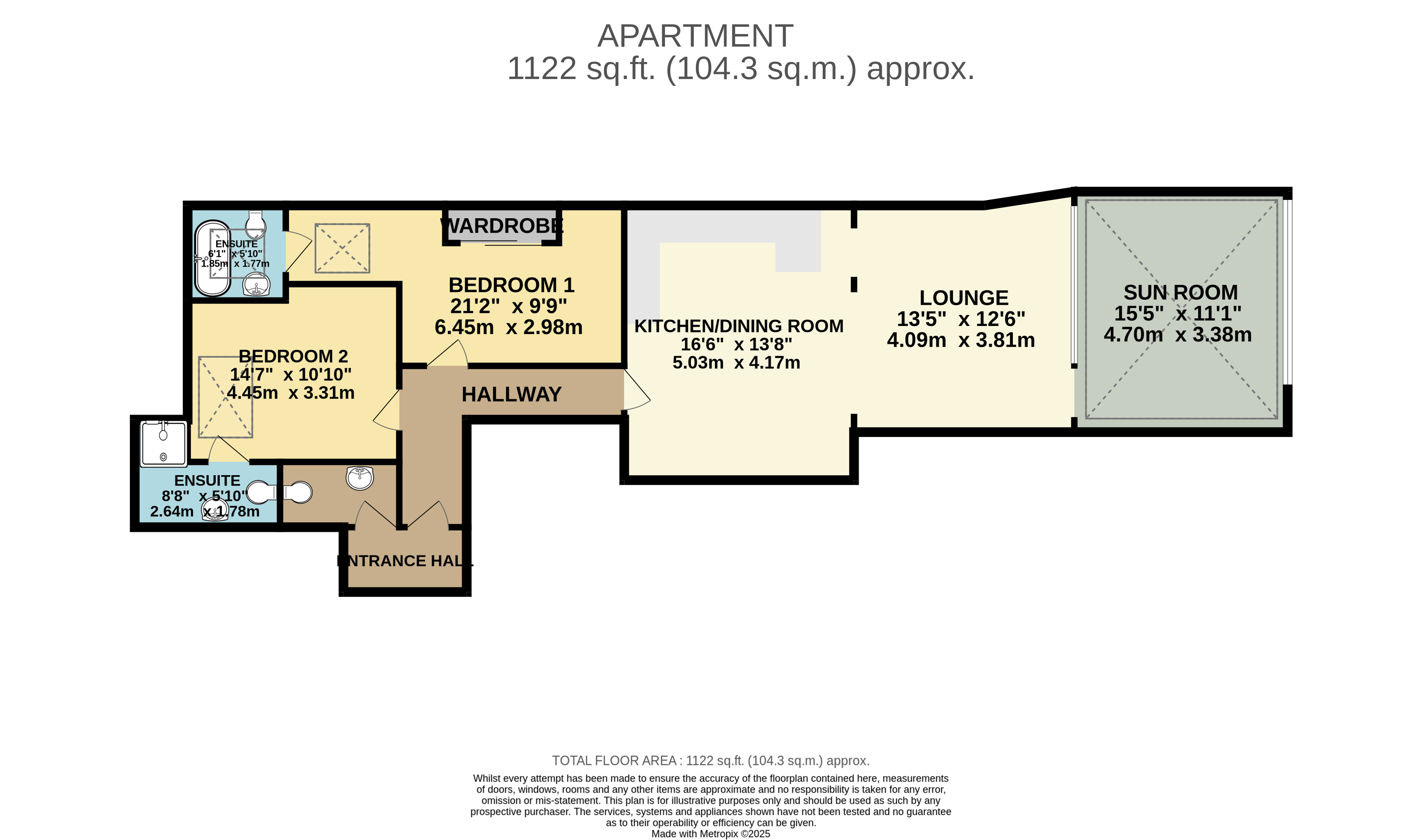 Flat 7 Sunhill Apartments, Alta Vista Road, Paignton floorplan