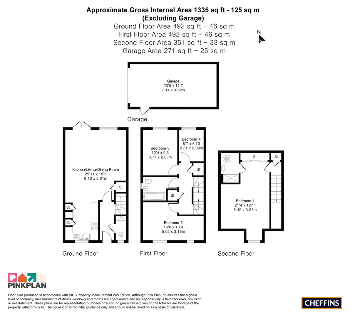 56, Bennett Way, Sawston floorplan
