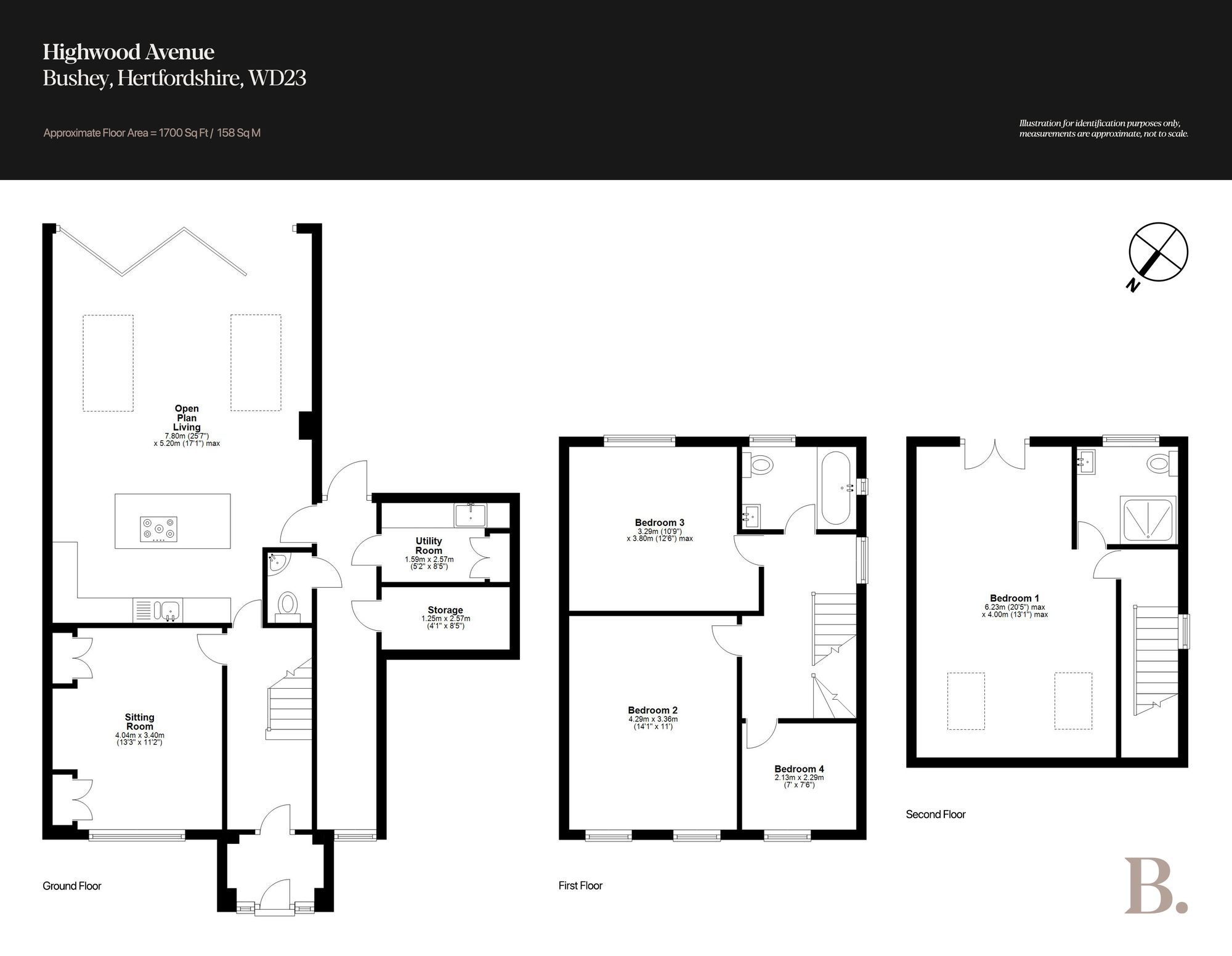 40 Highwood Avenue, Bushey floorplan