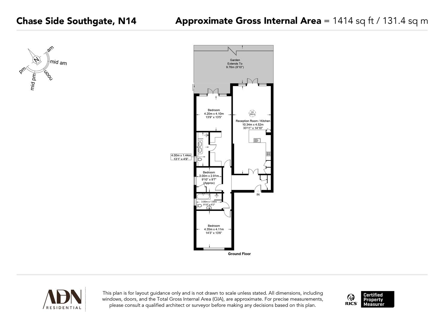 Chase Side, Southgate floorplan