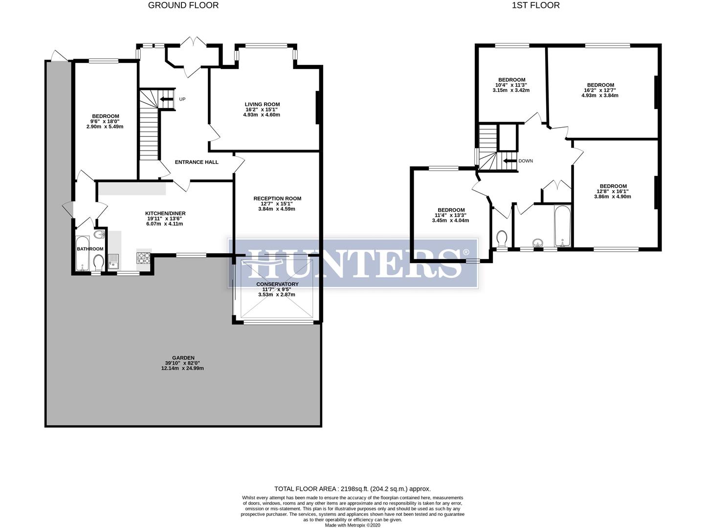 68, Woodberry Grove, London floorplan