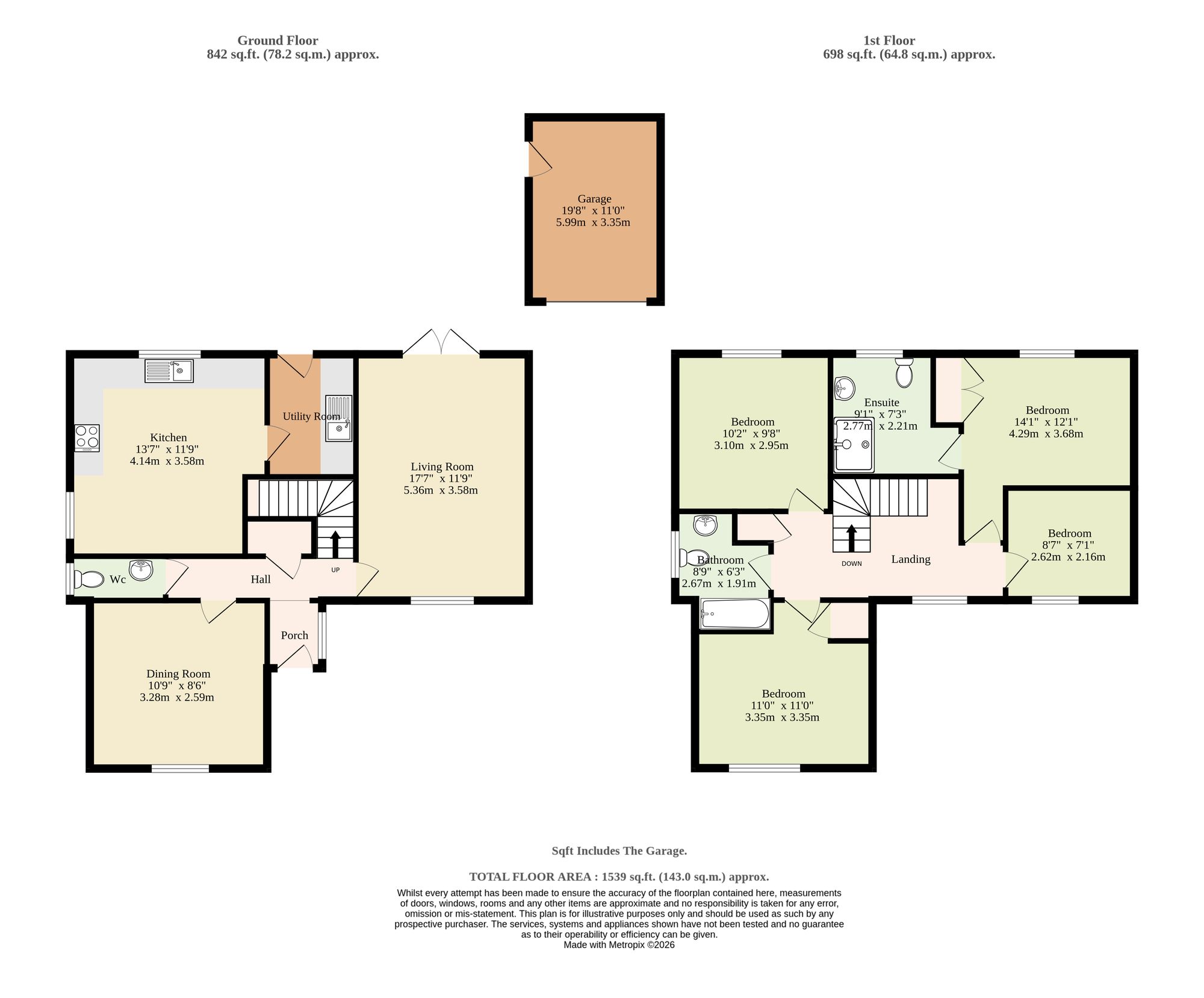 9 Fenn Close, North Walsham floorplan