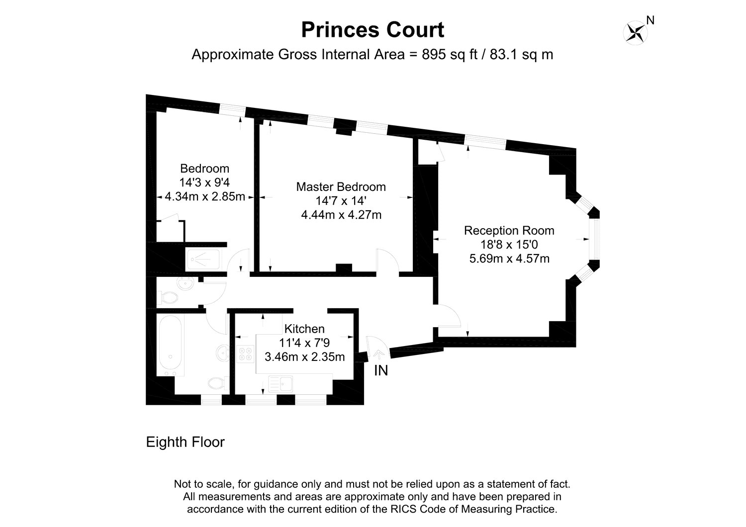 2 Bedrooms Flat to rent in Princes Court, 88 Brompton Road, London SW3