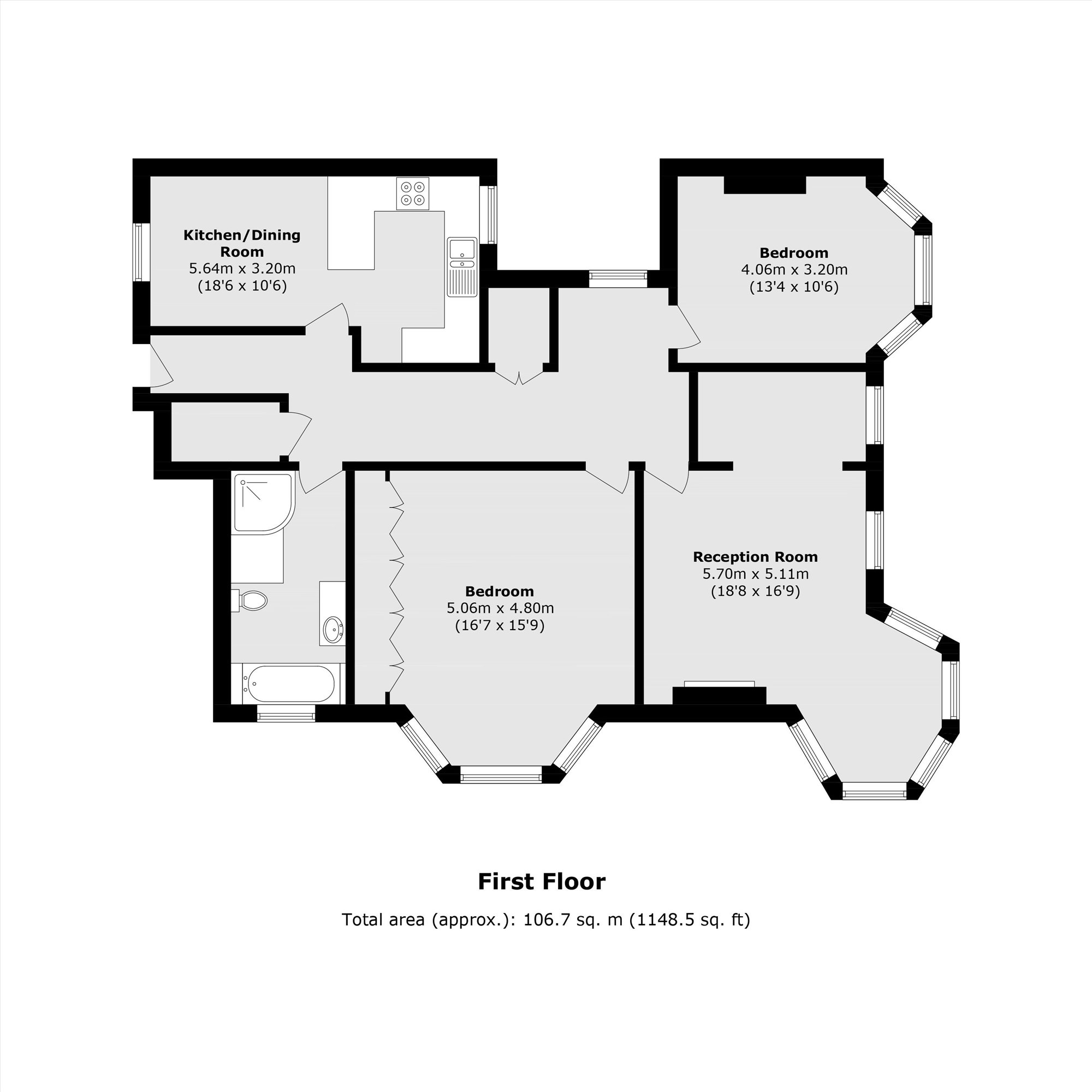 83, Sutton Court Road, London floorplan