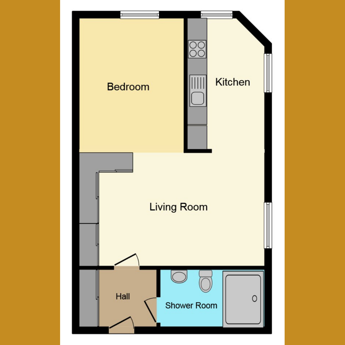 Flat Flat 6, 10, Alexandra Street, Southend-on-Sea floorplan