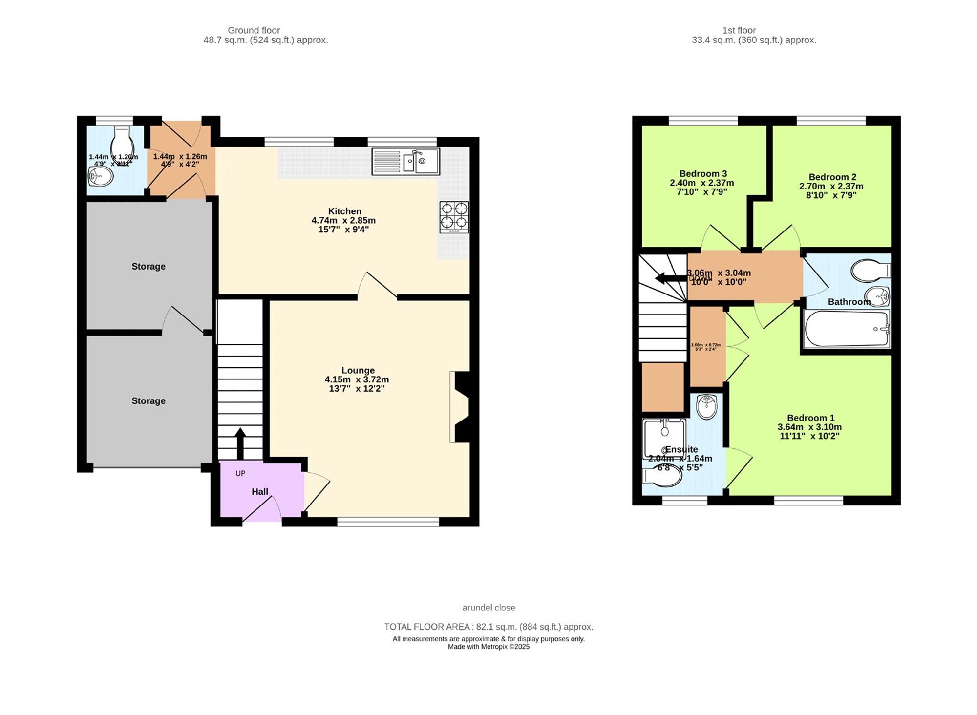50, Arundel Close, Telford floorplan