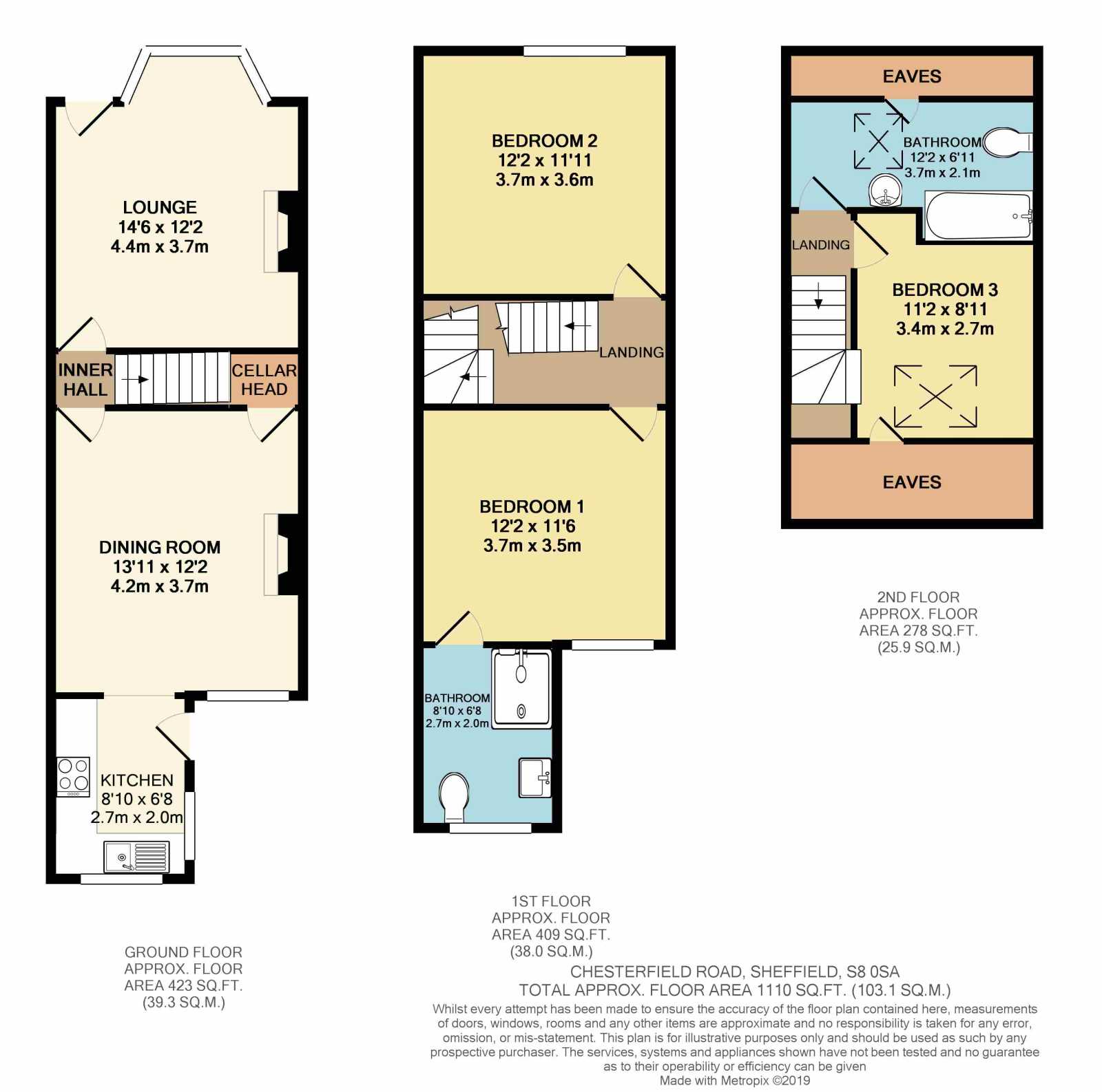 3 Bedrooms Terraced house for sale in Chesterfield Road, Woodseats, Sheffield S8