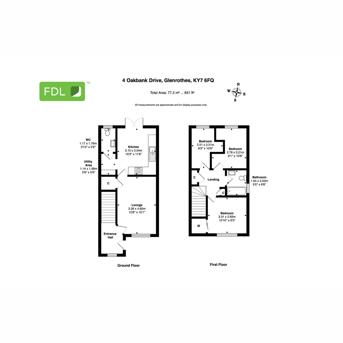 4, Oakbank Drive, Glenrothes floorplan