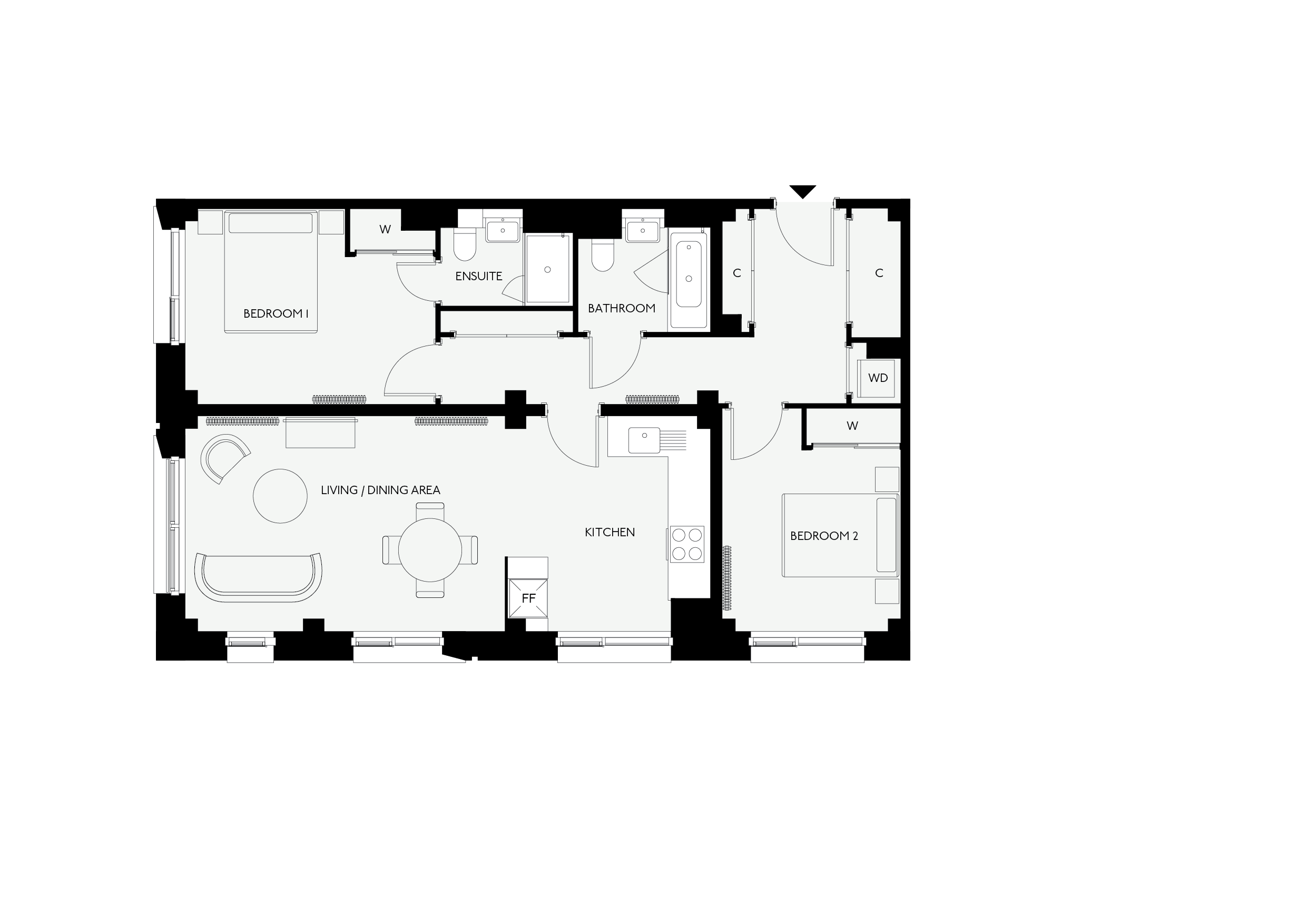 Apartment 475, Eades Apartments, 11 Selborne Road, London floorplan