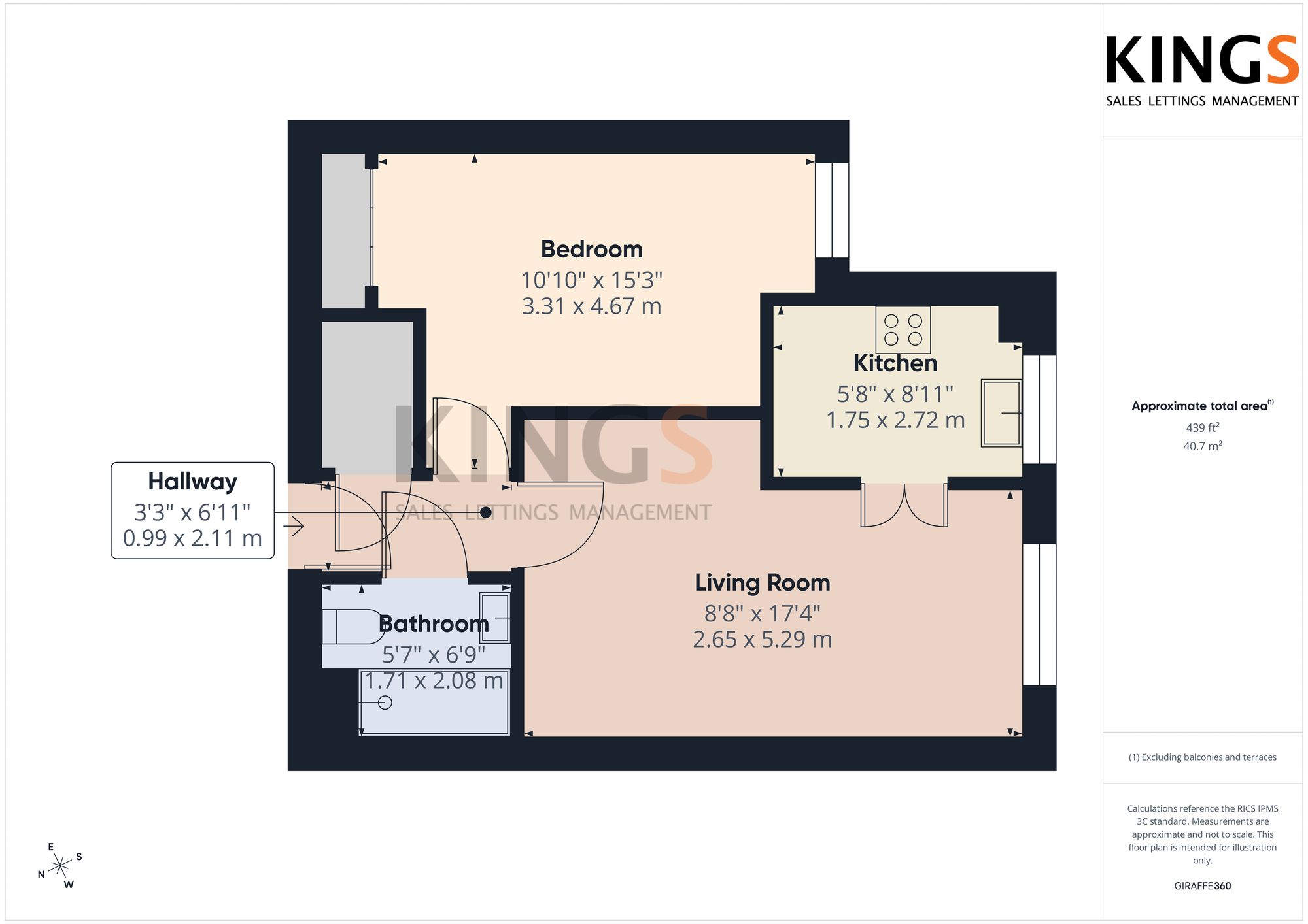 53 Potters Court Darkes Lane, Potters Bar floorplan