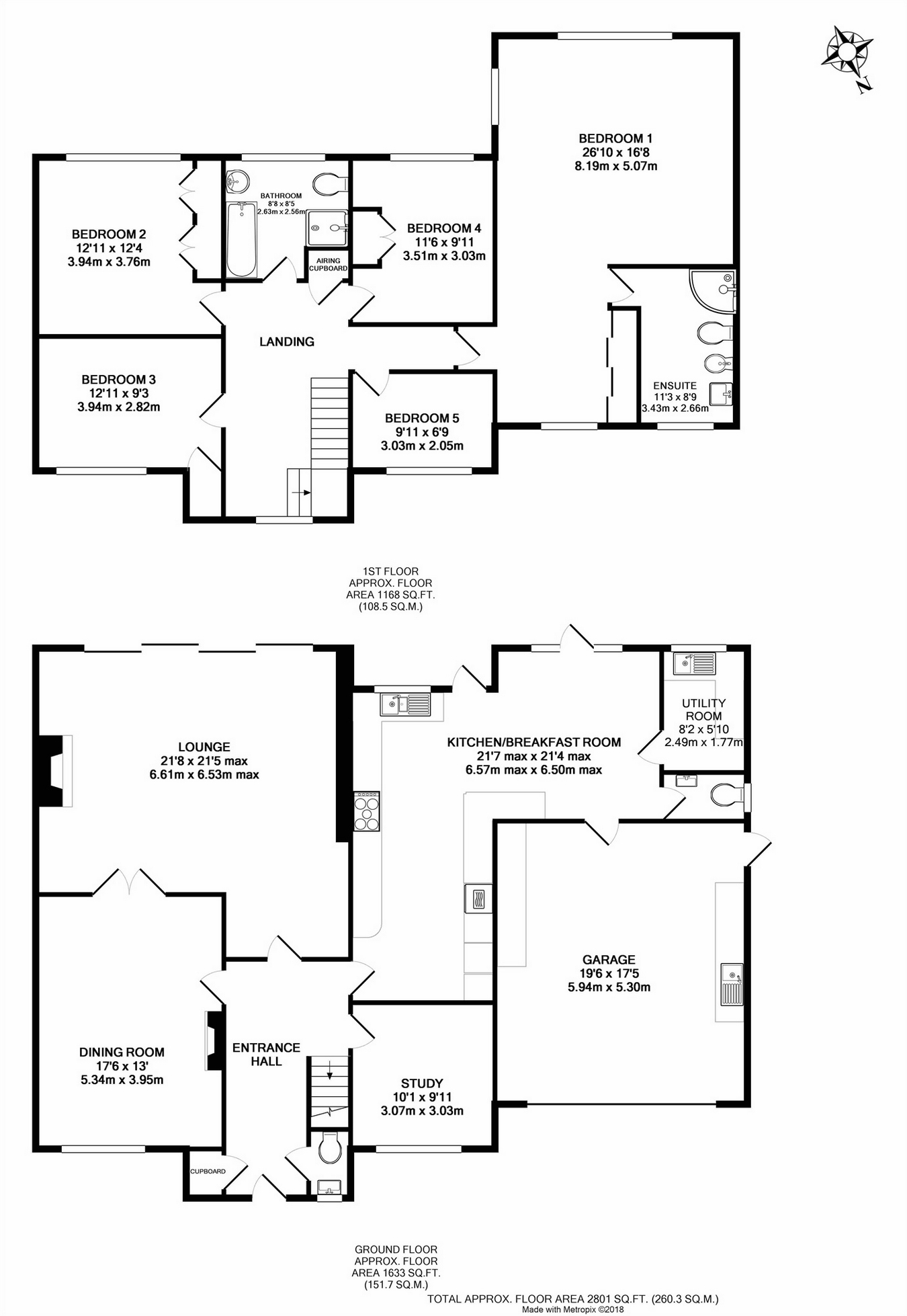 5 Bedrooms Detached house for sale in Orchard House, Teston Road, Offham, West Malling, Kent ME19