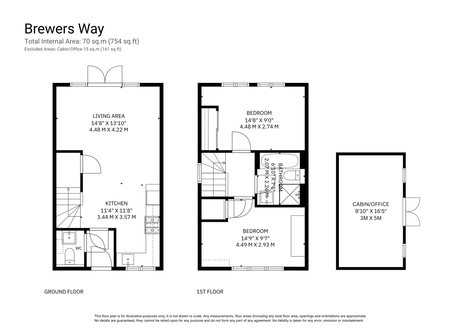 54, Brewers Way, Horsham floorplan