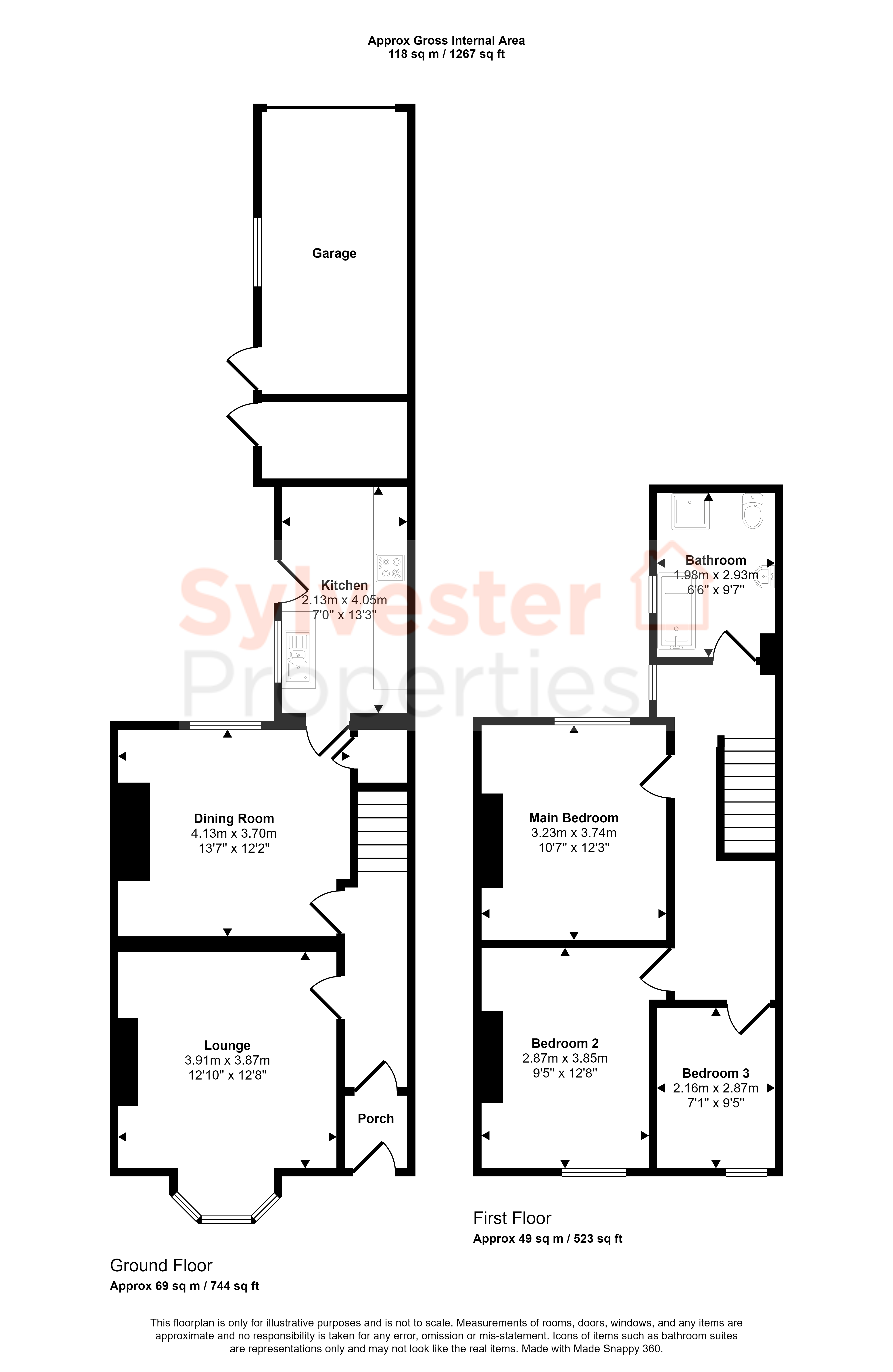 34, Durham Road, Stanley floorplan