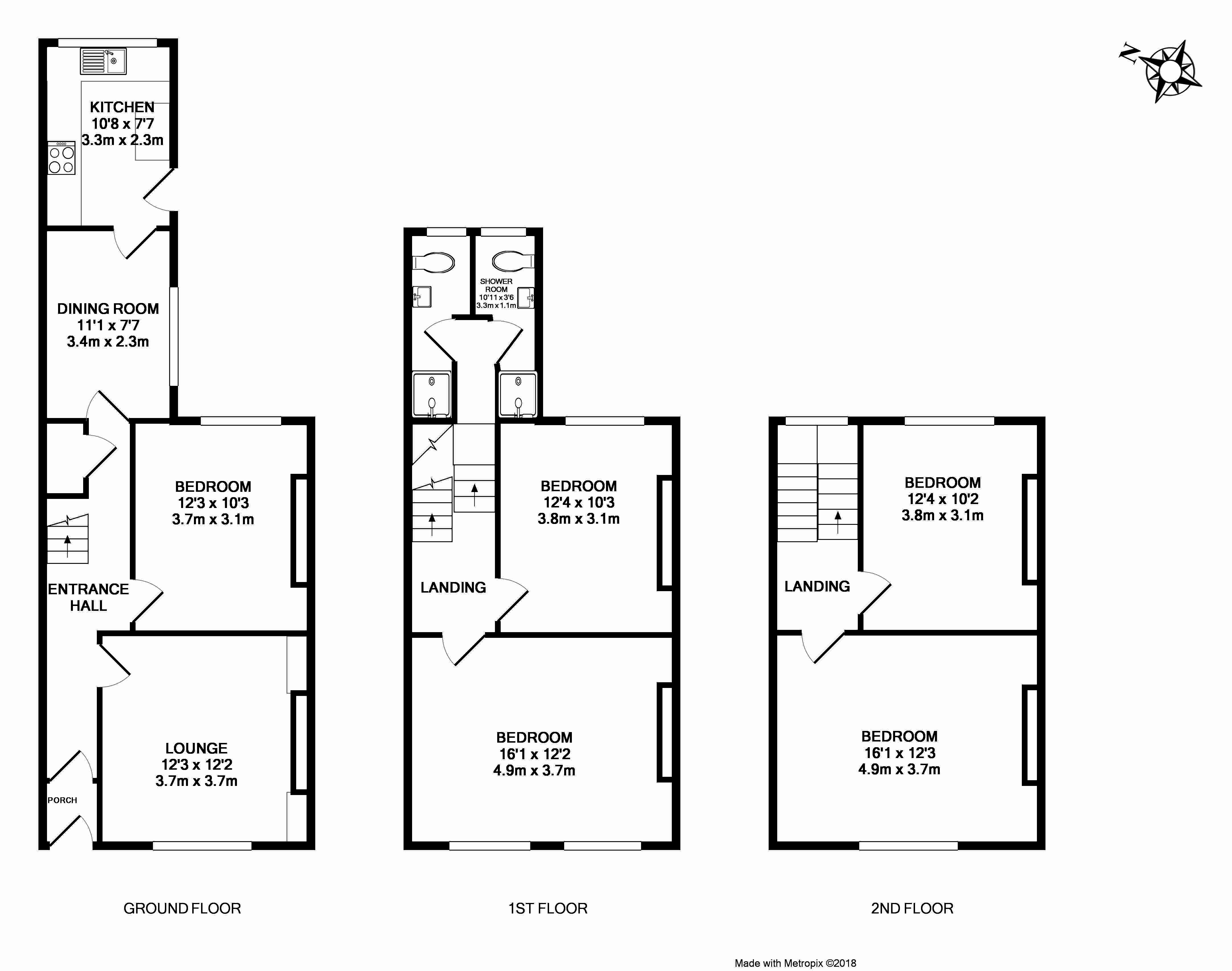 37, Springfield Road, Exeter floorplan