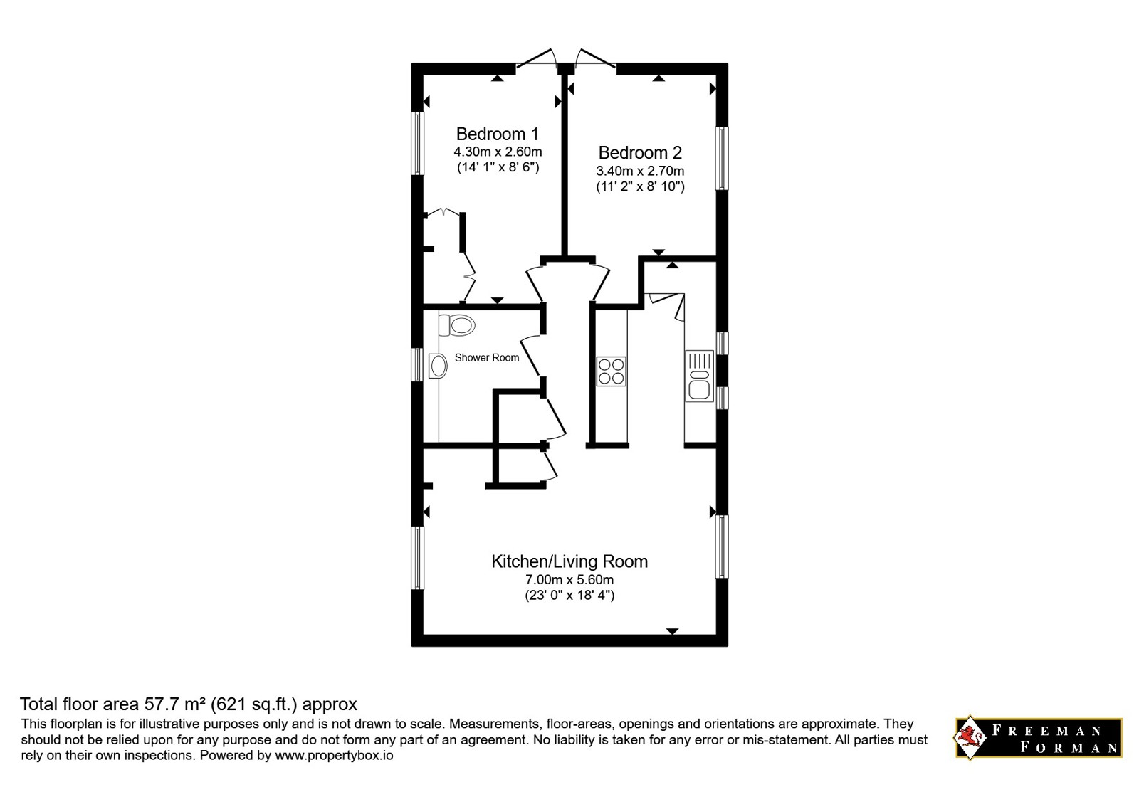6 Southover Place,, Spring Lane, Etchingham floorplan