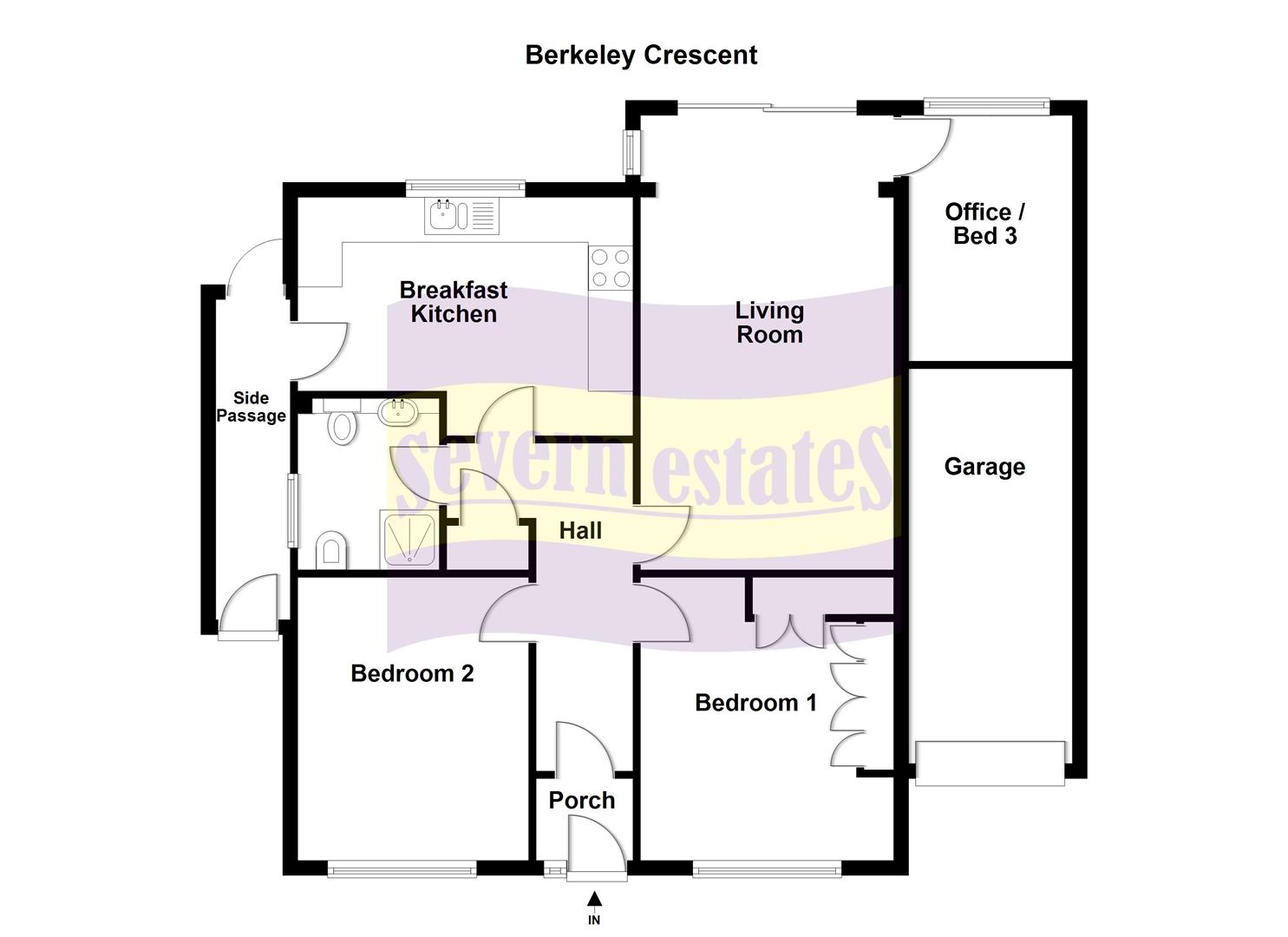 33, Berkeley Crescent, Stourport-On-Severn floorplan