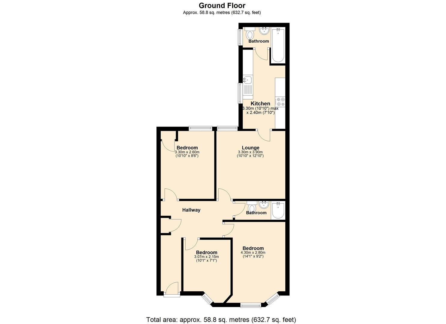 Hazelwood Avenue, Newcastle Upon Tyne floorplan