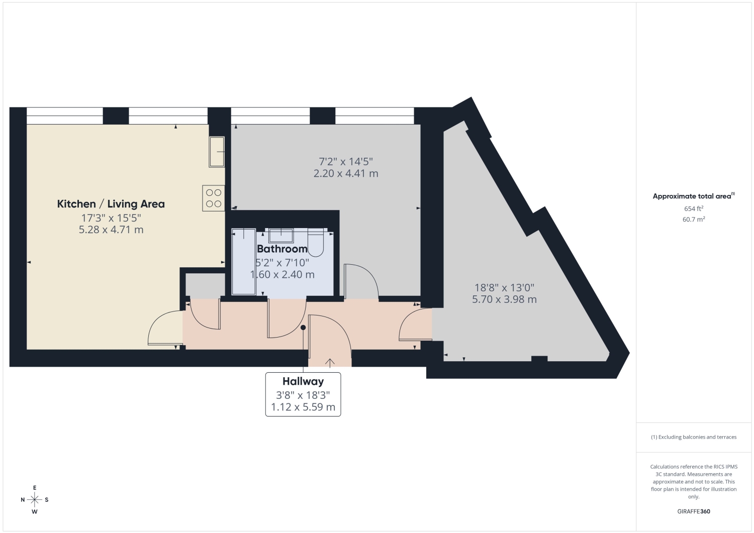Flat 15, Tricorn House, Westward Road, Stroud floorplan