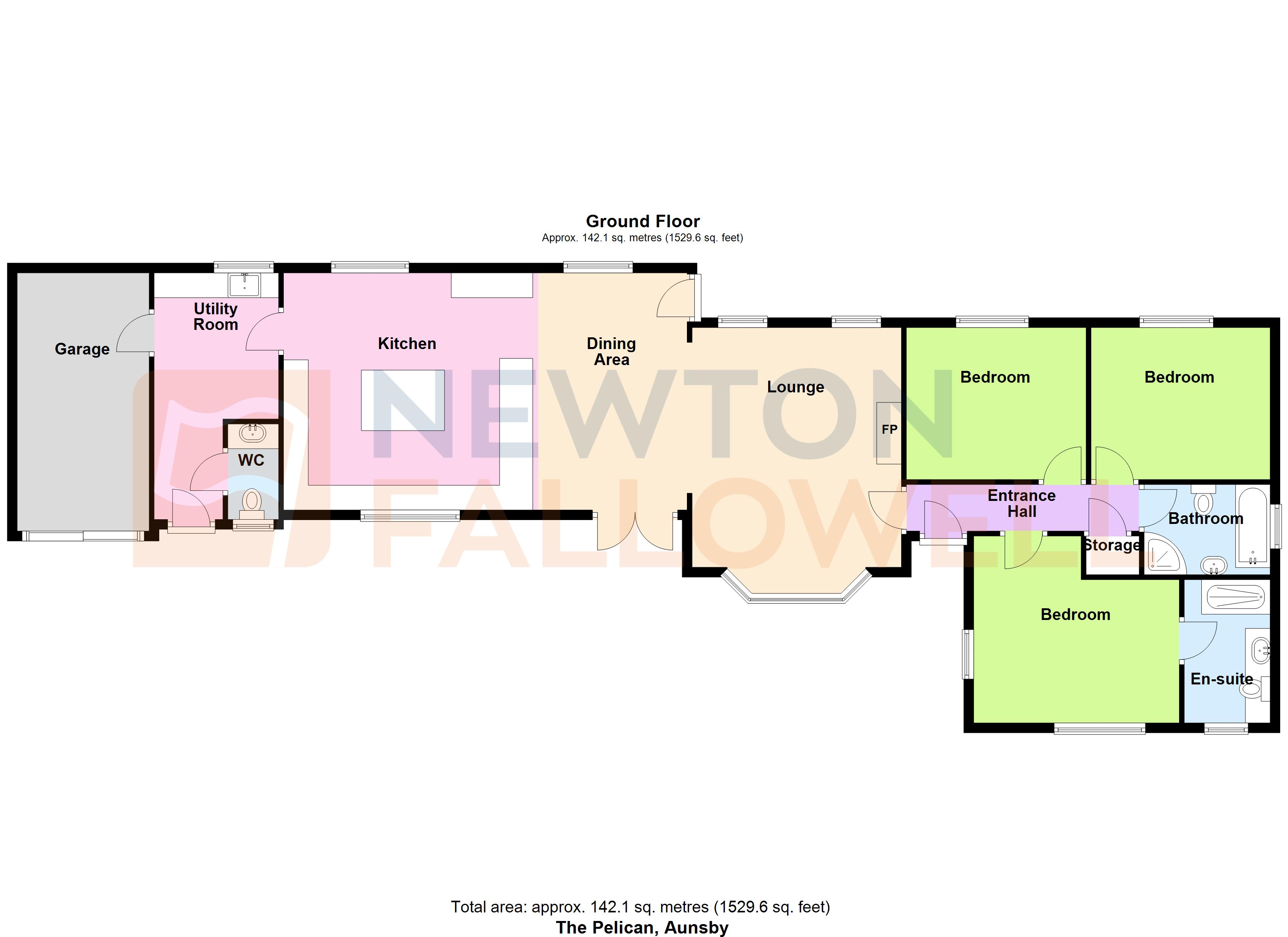 The Pelican, Aunsby floorplan