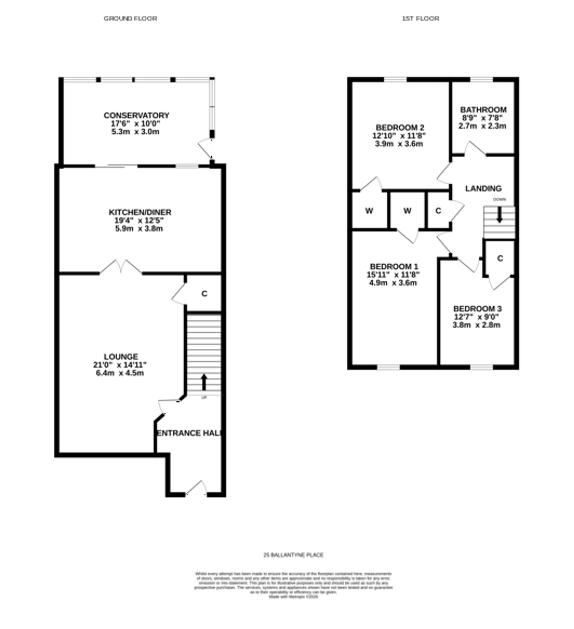 25 Ballantyne Place, Livingston floorplan