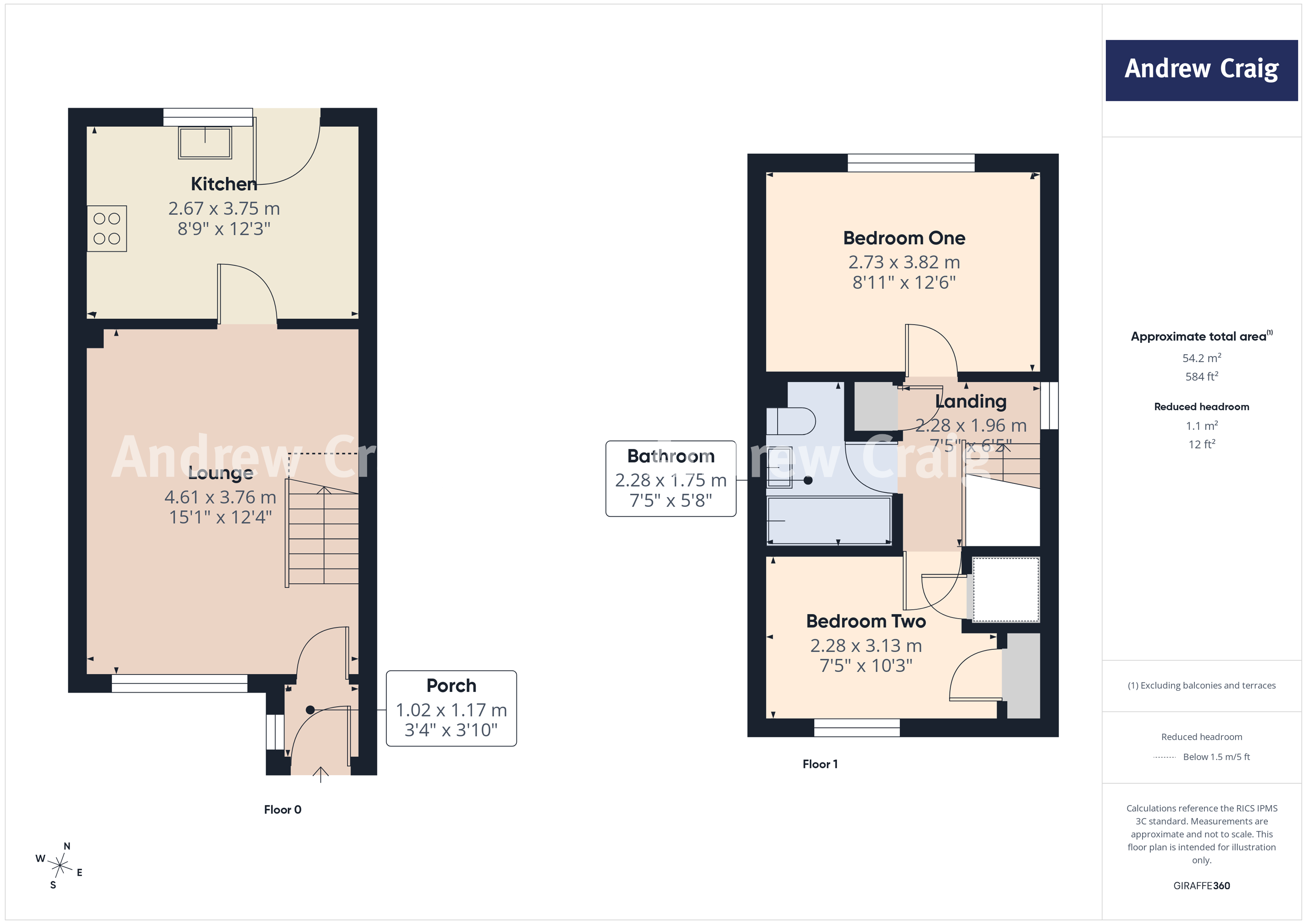 74 Beacon Glade, South Shields floorplan