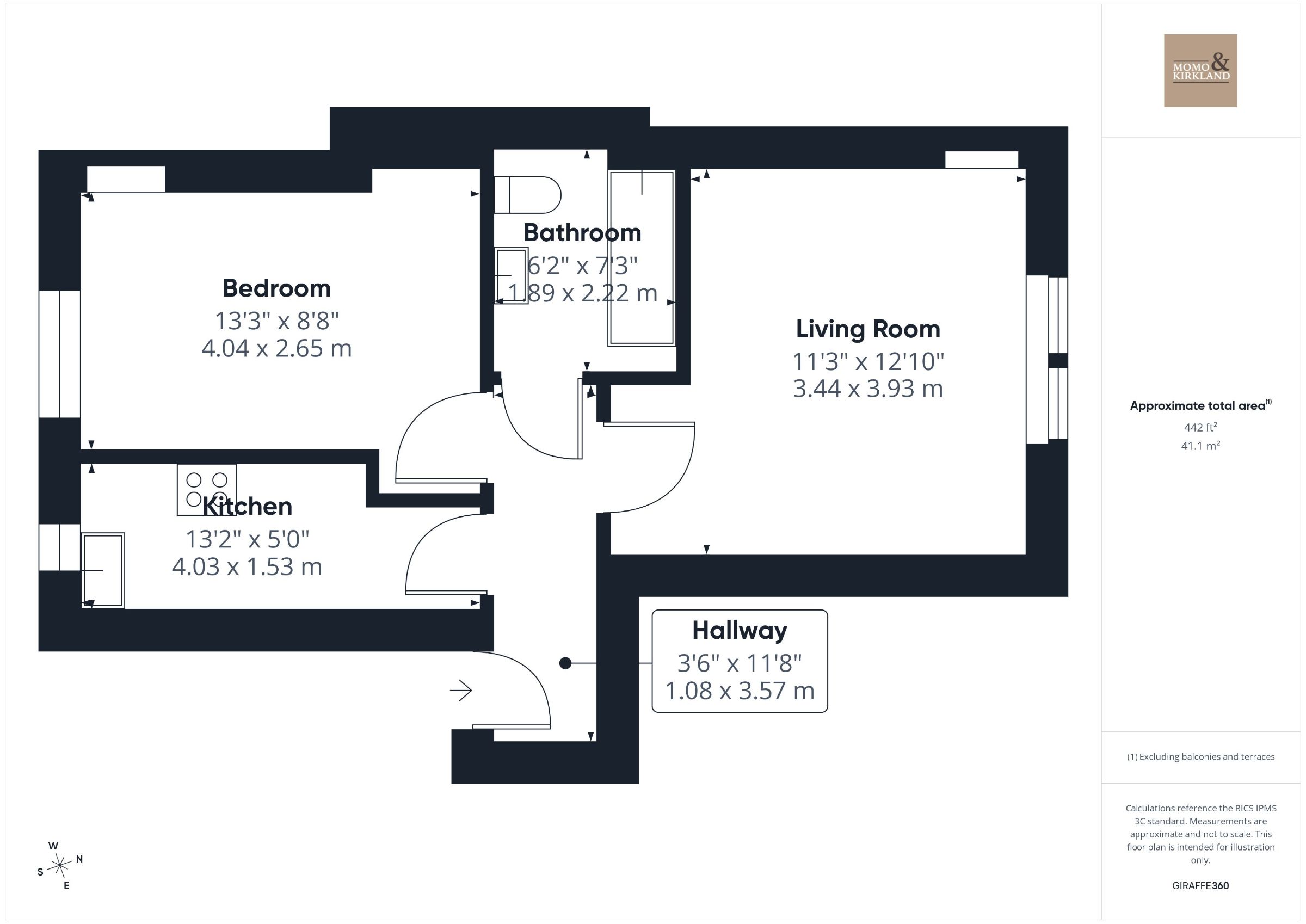 Flat 3, Hamilton floorplan