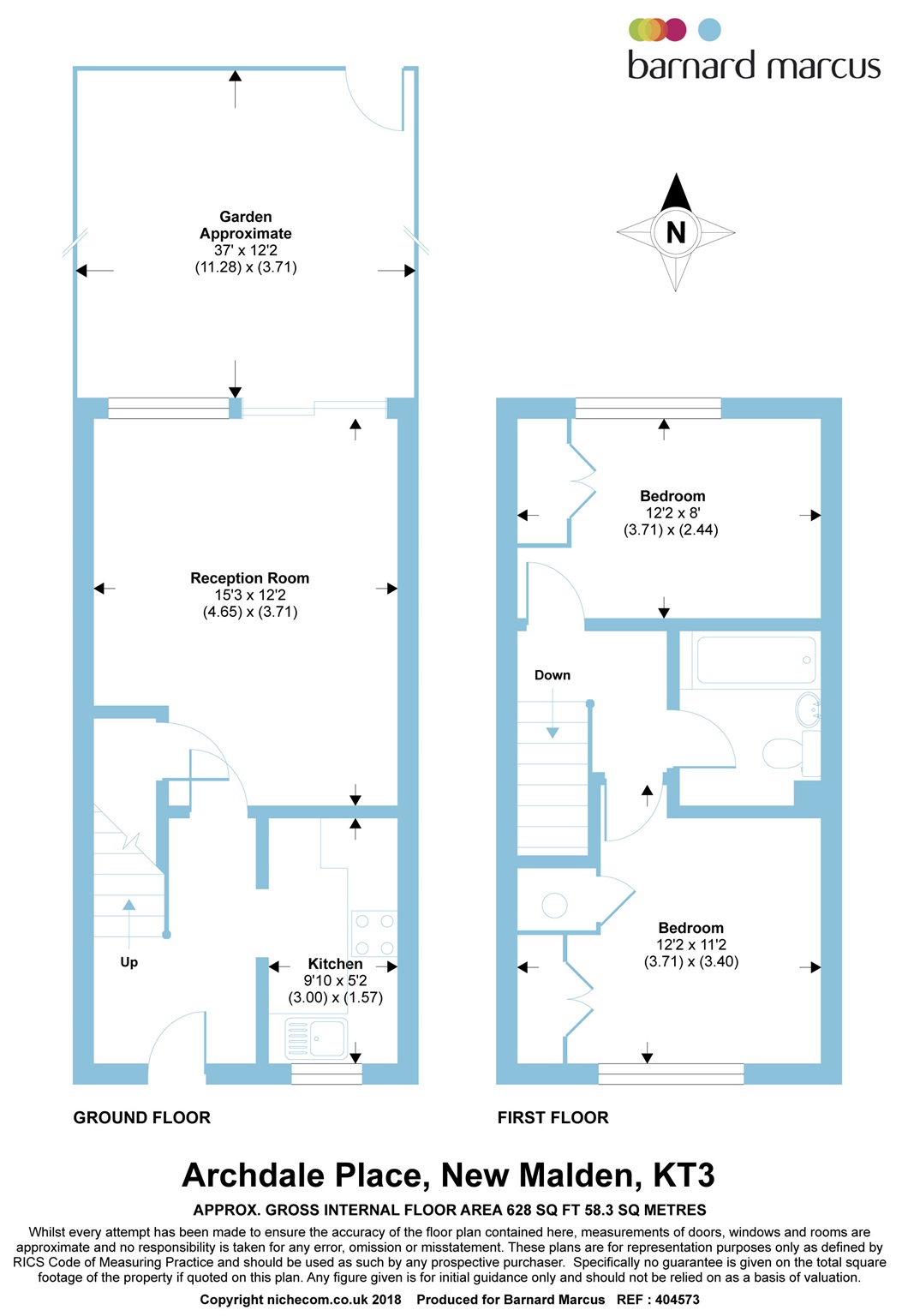 2 Bedrooms Terraced house for sale in Archdale Place, New Malden KT3