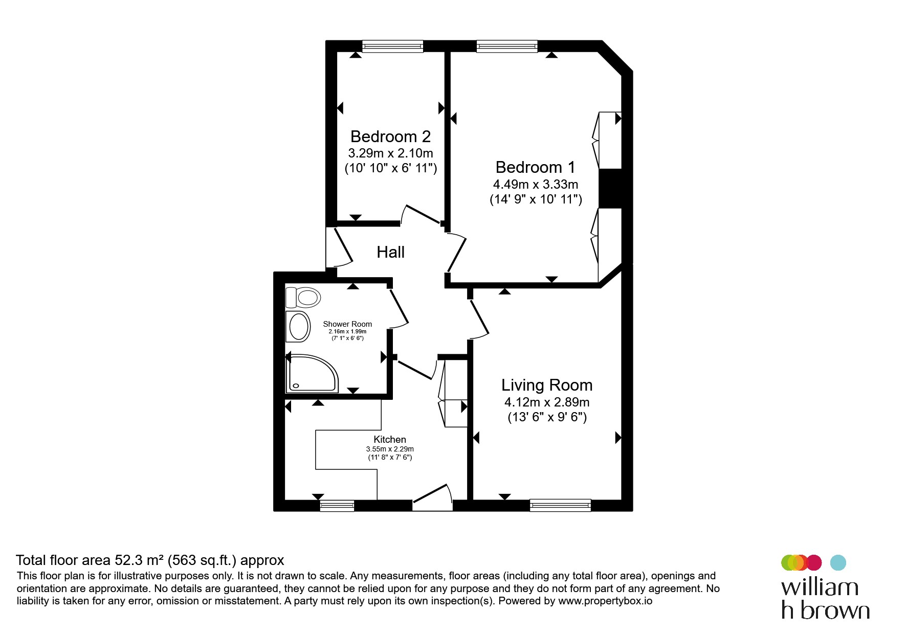 32, Weavers Court, Sudbury floorplan