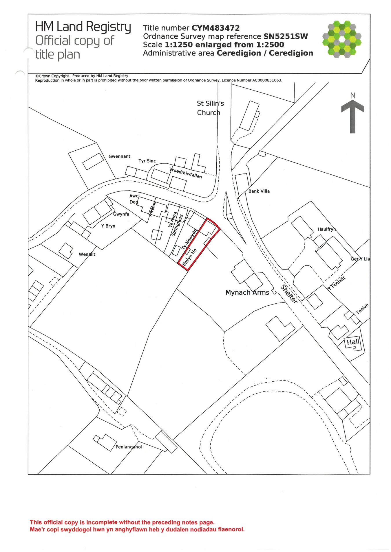 Emlyn House, Cribyn, Lampeter floorplan