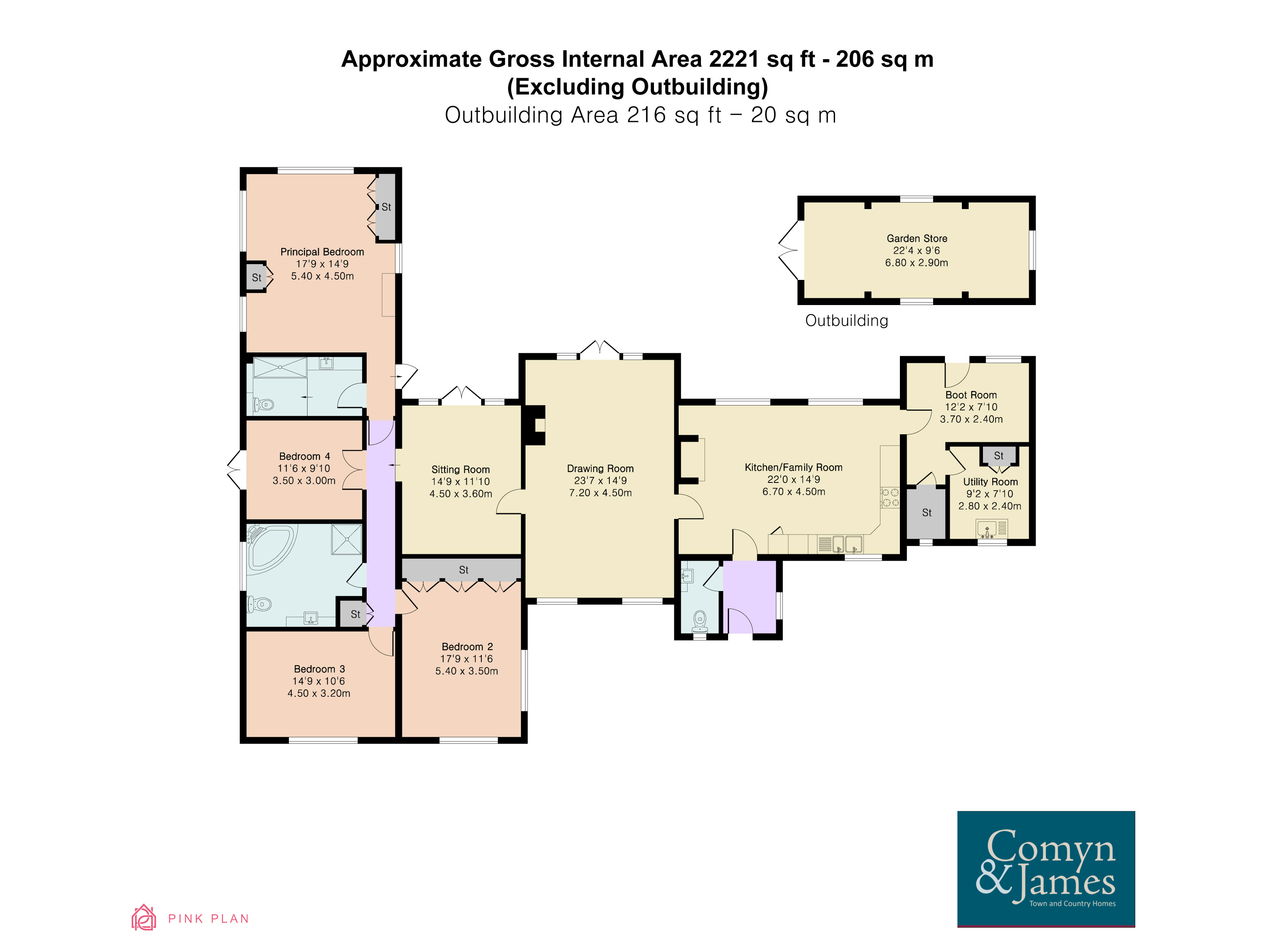 Rose Barn Cottage,, Church Street, Pulborough floorplan