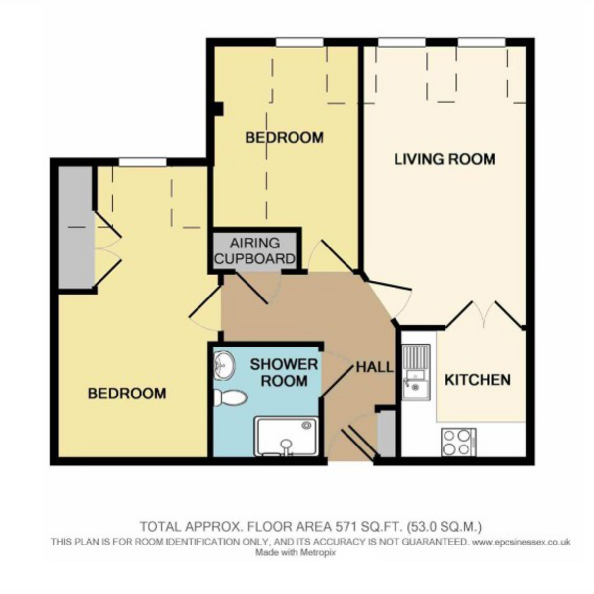 Flat Flat 20 The Fairways, 192, High Road, South Benfleet floorplan
