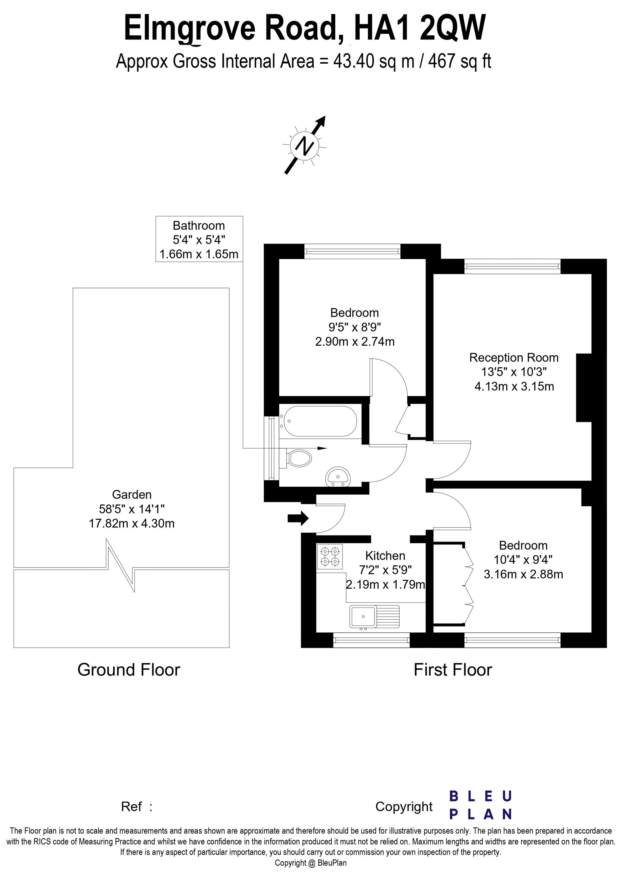 87 Elmgrove Road, Harrow floorplan